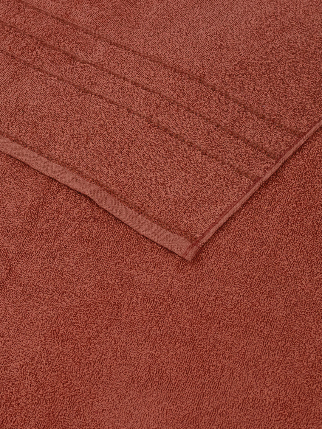 Essential Rust 100% Cotton Solid 340 GSM Bath Towel Soho 1 Pc Pvc Pack