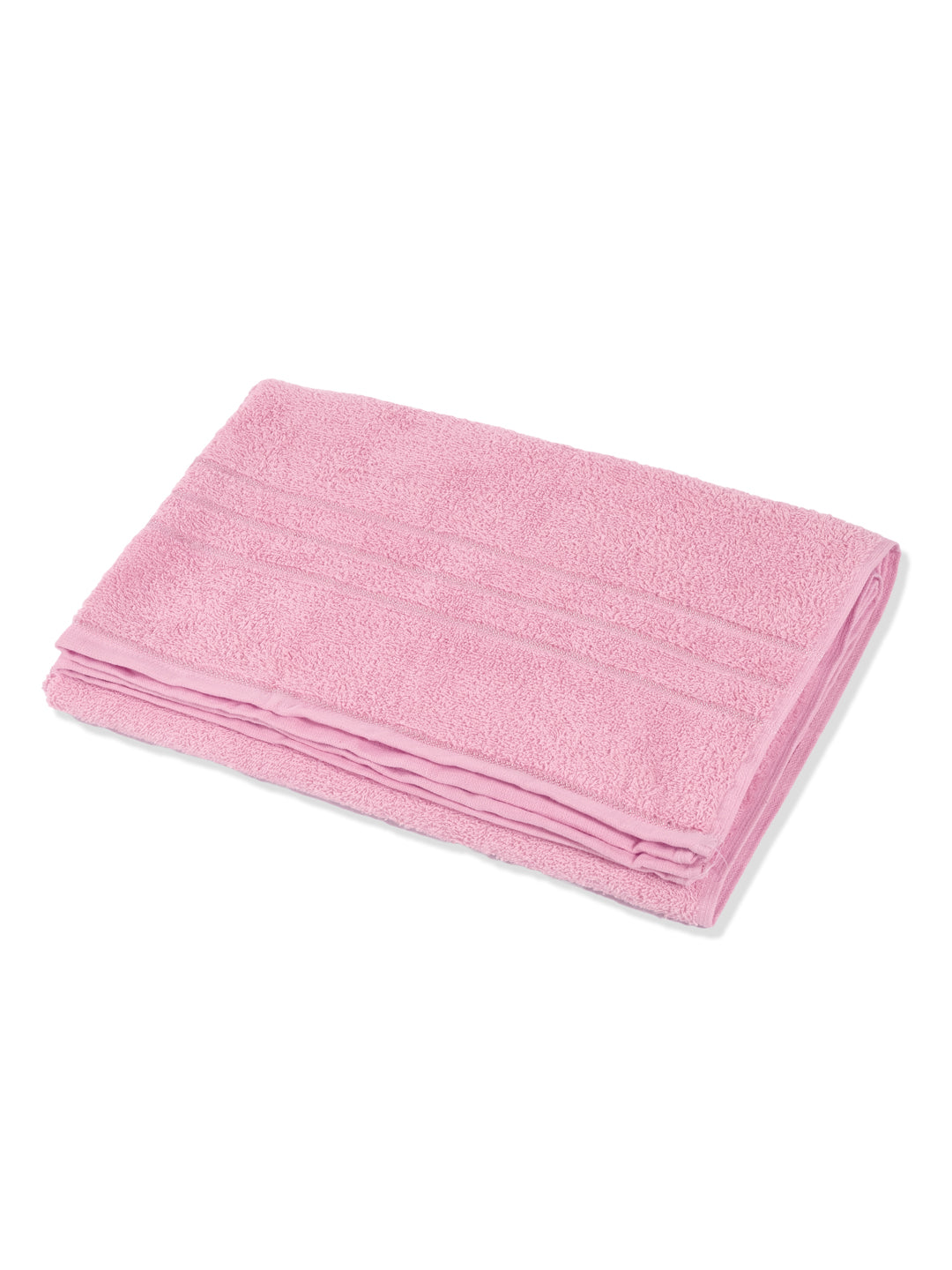 Essential Pink 100% Cotton Solid 340 GSM Bath Towel Soho 1 Pc Pvc Pack