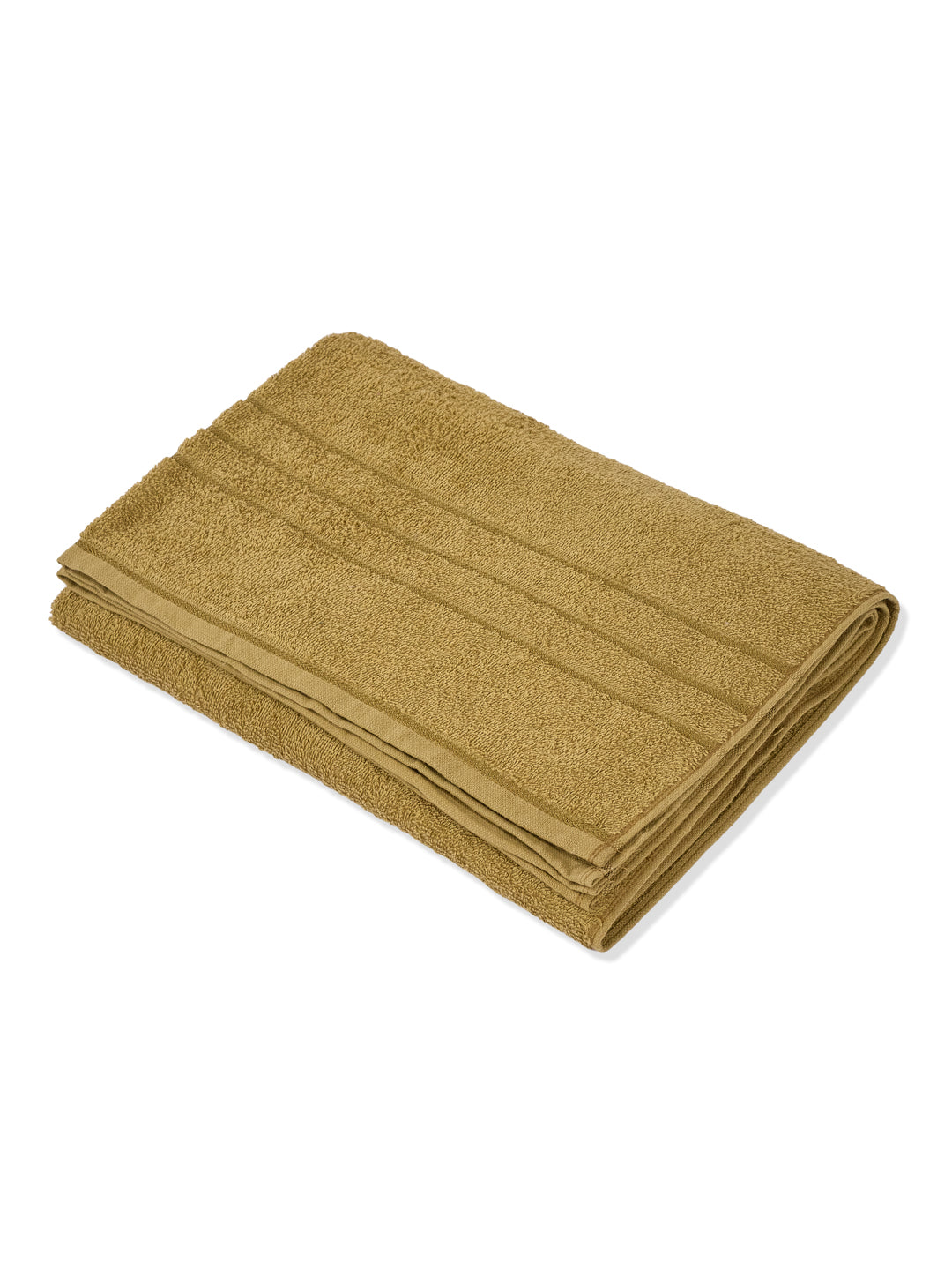 Essential Khaki 100% Cotton Solid 340 GSM Bath Towel Soho 1 Pc Pvc Pack