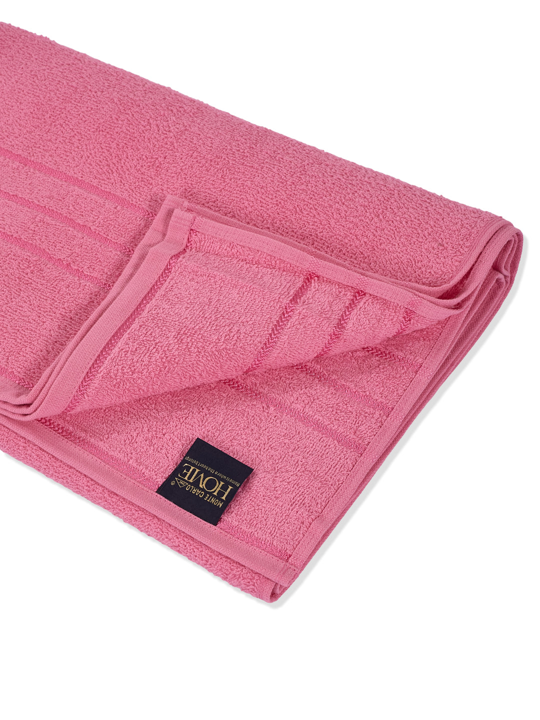 Essential Pink 100% Cotton Solid 340 GSM Bath Towel Soho 1 Pc Pvc Pack