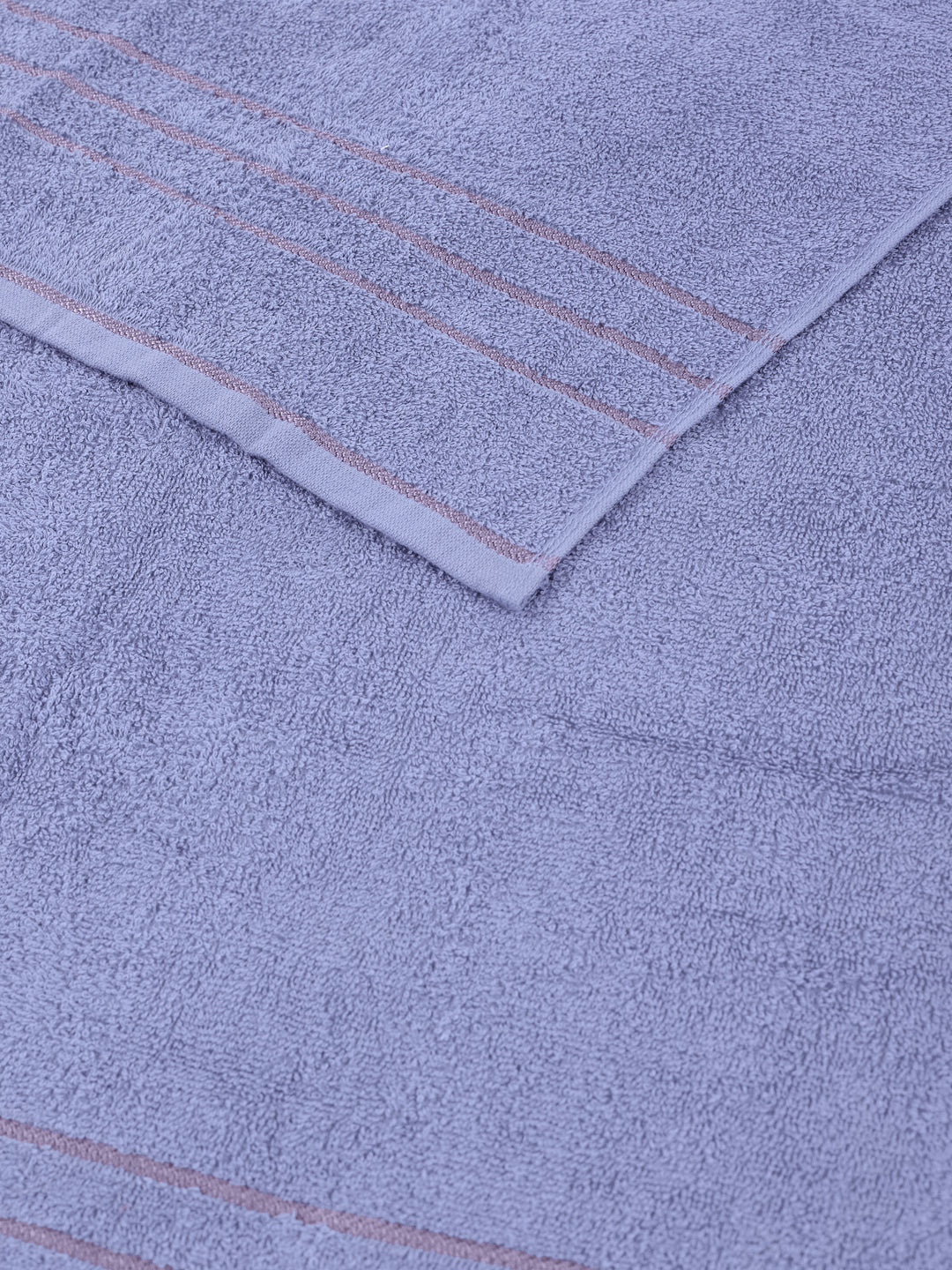 Essential Light Blue 100% Cotton Solid 340 GSM Bath Towel Soho Small 1 Pc Pvc Pack