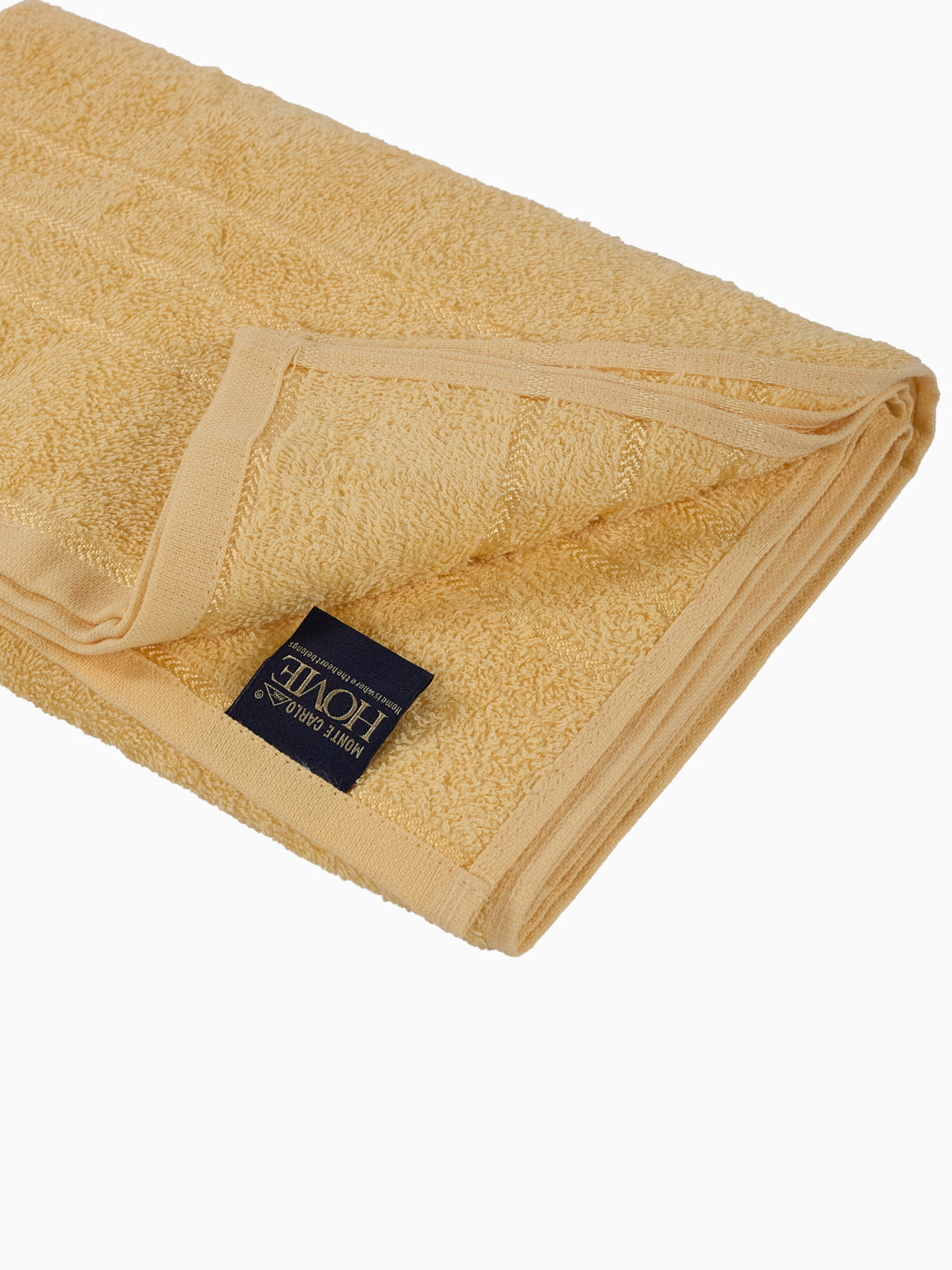 Essential Lemon Yellow 100% Cotton Solid 340 GSM Bath Towel Soho Small 1 Pc Pvc Pack