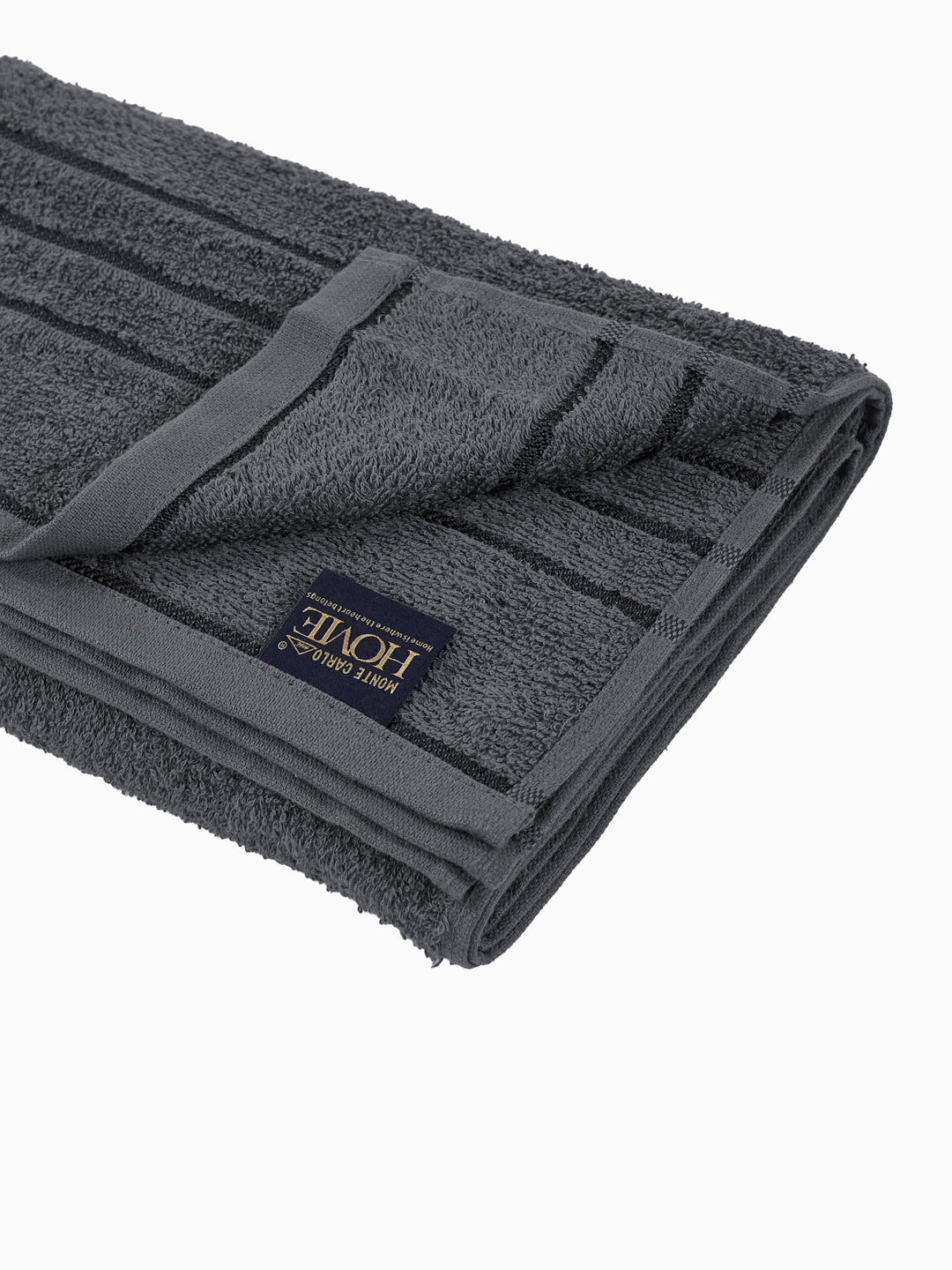 Essential Charcoal 100% Cotton Solid 340 GSM Bath Towel Soho Small 1 Pc Pvc Pack