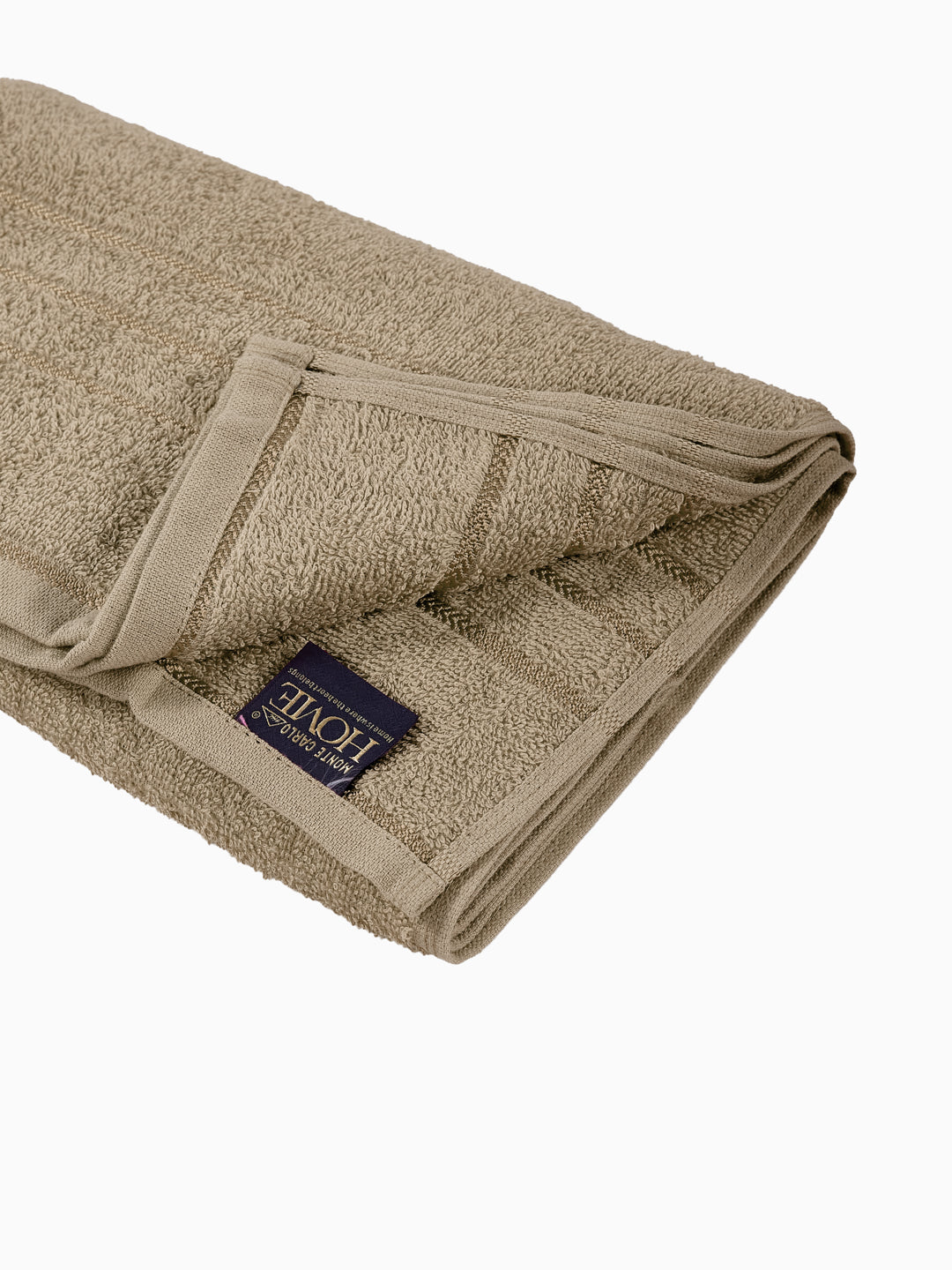 Essential Beige 100% Cotton Solid 340 GSM Bath Towel Soho Small 1 Pc Pvc Pack