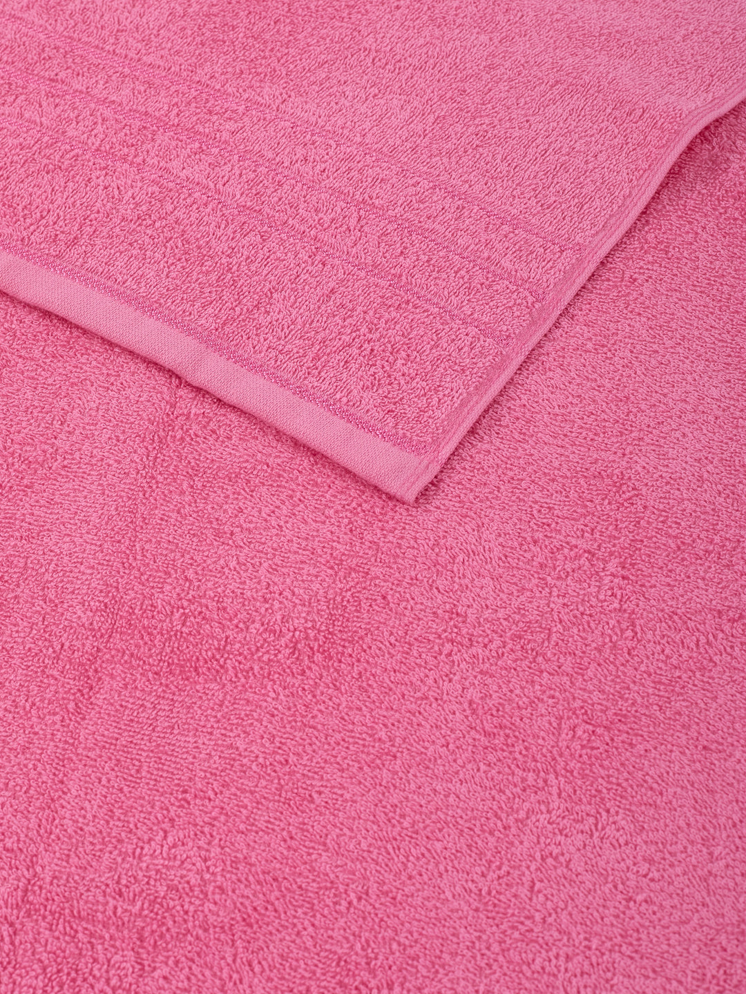 Essential Pink 100% Cotton Solid 340 GSM Bath Towel Soho Small 1 Pc Pvc Pack