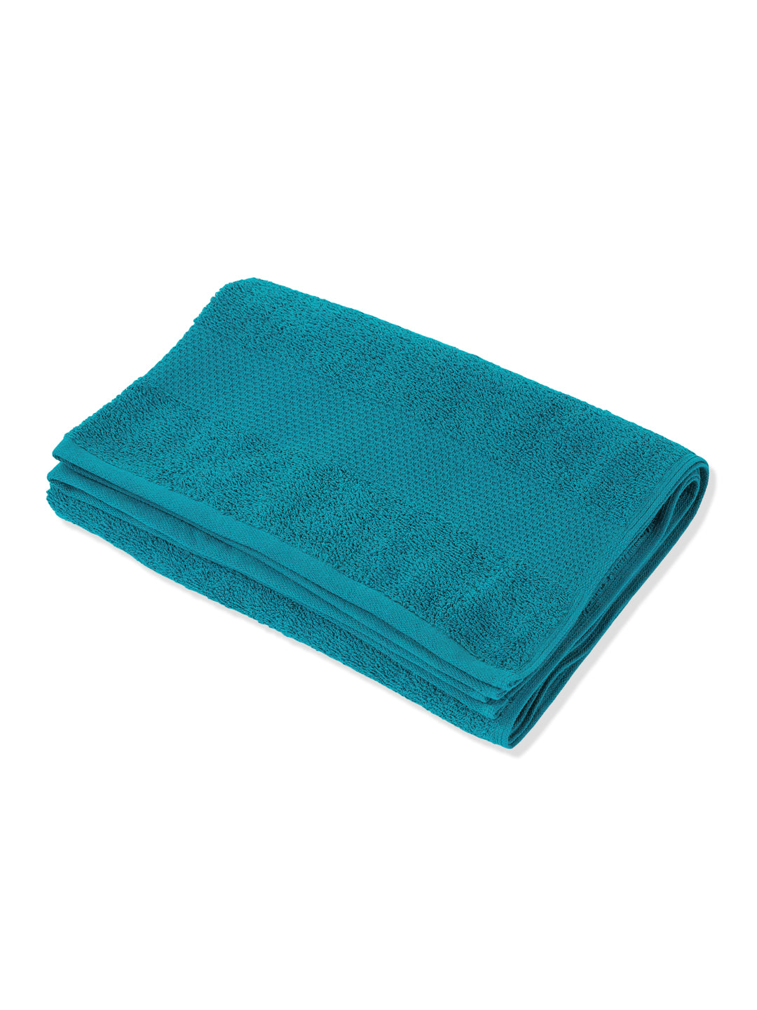 Essential Baltic Blue 100% Cotton Solid 380 GSM Bath Towel Super Charm 1 Pc Pvc Pack