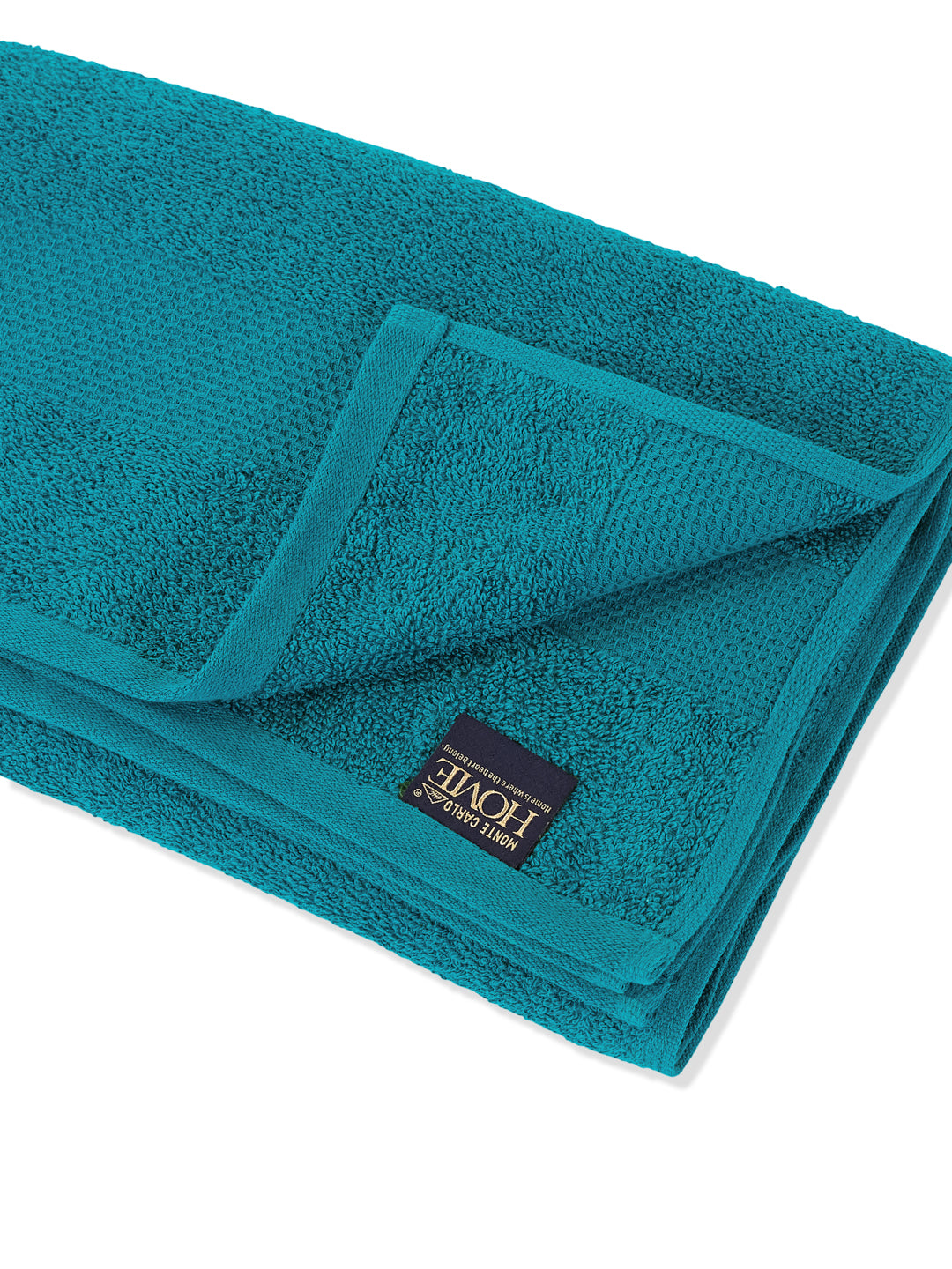 Essential Baltic Blue 100% Cotton Solid 380 GSM Bath Towel Super Charm 1 Pc Pvc Pack
