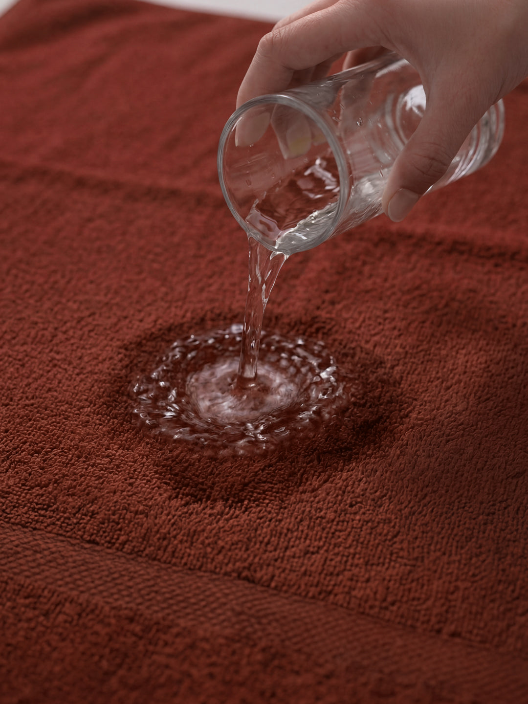 Essential Brick Red 100% Cotton Solid 380 GSM Bath Towel Super Charm 1 Pc Pvc Pack