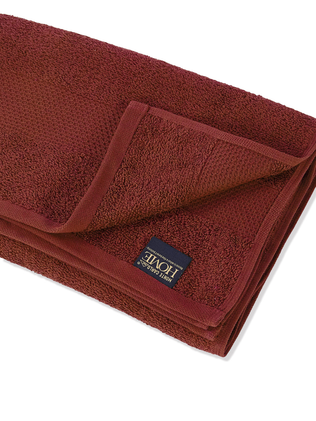 Essential Brick Red 100% Cotton Solid 380 GSM Bath Towel Super Charm 1 Pc Pvc Pack
