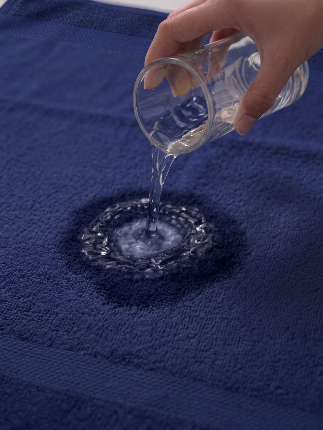 Essential Twilight Blue 100% Cotton Solid 380 GSM Bath Towel Super Charm 1 Pc Pvc Pack