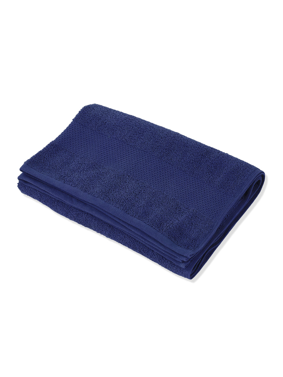 Essential Twilight Blue 100% Cotton Solid 380 GSM Bath Towel Super Charm 1 Pc Pvc Pack