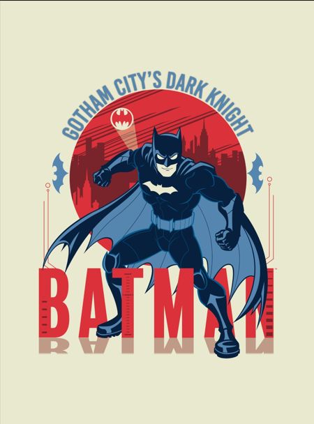 Monte Carlo Batman Printed 110 GSM Single Bed Comforter