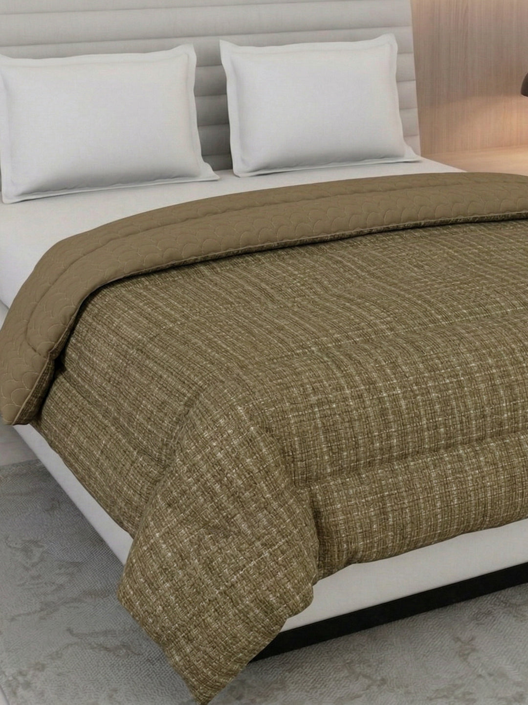 Premium Self Design Double Bed 3 Ply 200 GSM Comforter Cozy Flannel Collection Weight 2.8 kg