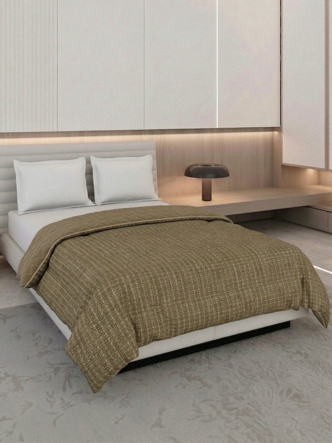 Premium Self Design Double Bed 3 Ply 200 GSM Comforter Cozy Flannel Collection Weight 2.8 kg