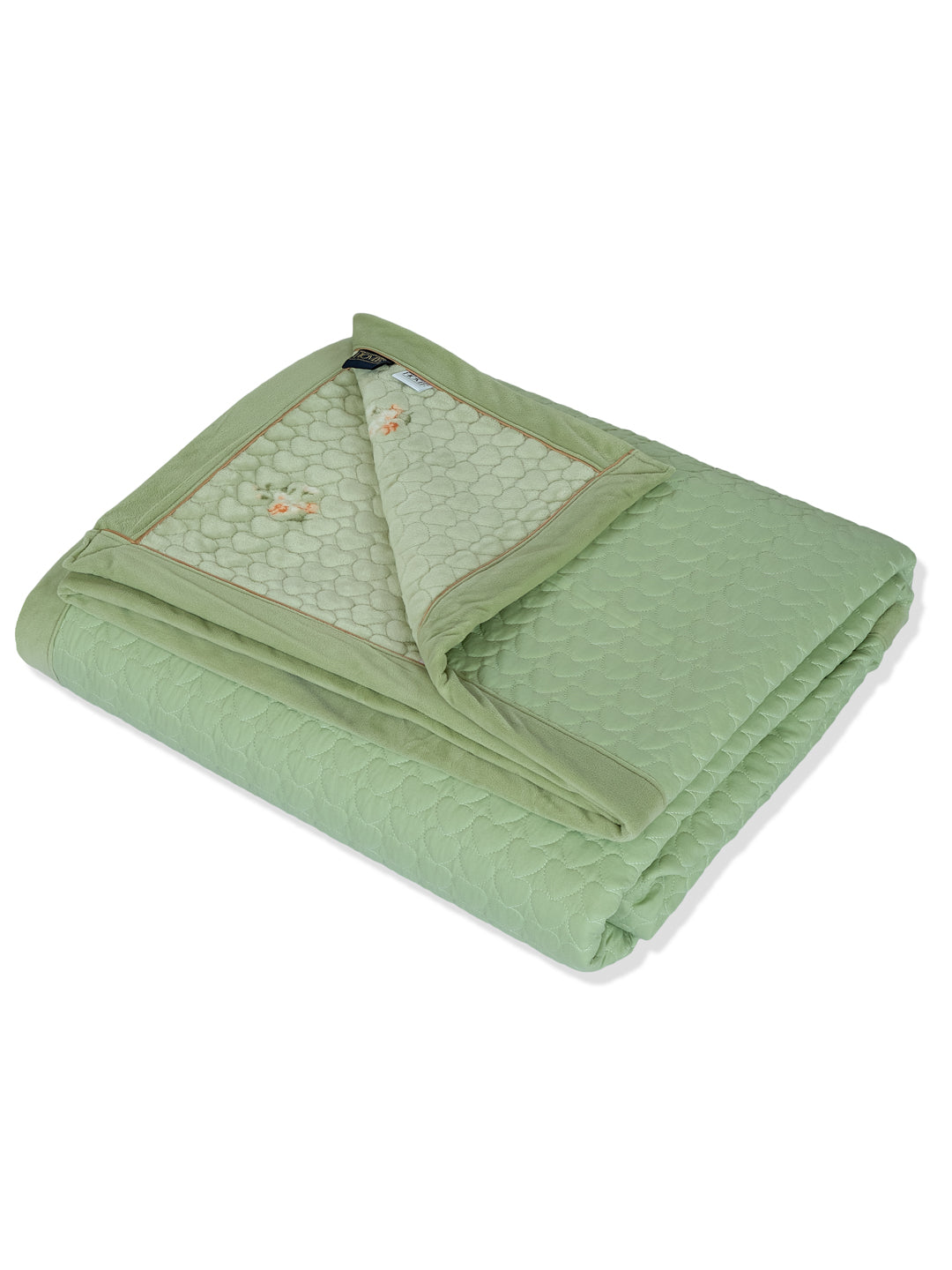 Premium Leaf Print Double Bed 3 Ply 200 GSM Comforter Cozy Flannel Collection Weight 2.8 kg
