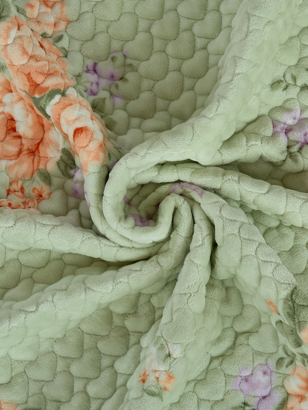 Premium Leaf Print Double Bed 3 Ply 200 GSM Comforter Cozy Flannel Collection Weight 2.8 kg