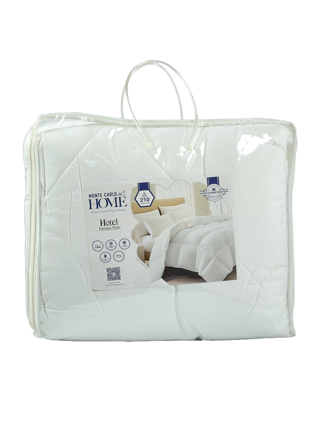 Premium Solid King Size 3 Ply 250 GSM Comforter Hotel Premium Collection Weight 2.5 kg