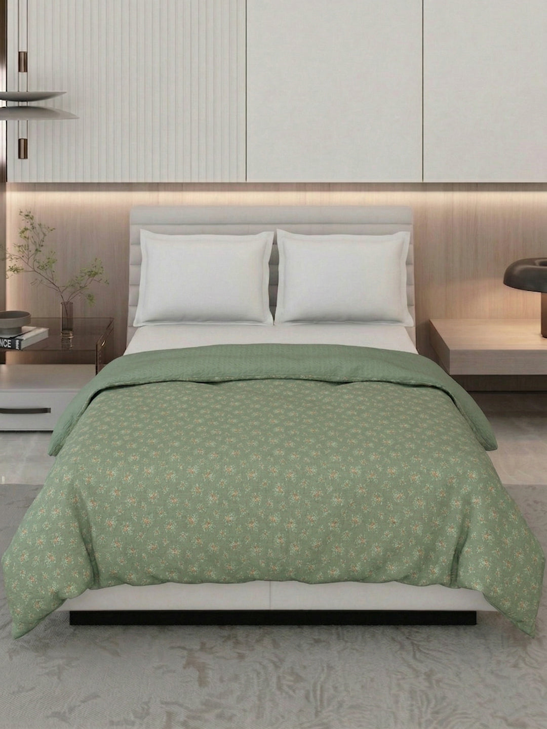 Premium Floral Print King Size 3 Ply 90 GSM Comforter Comfort Collection Weight 2.3 kg