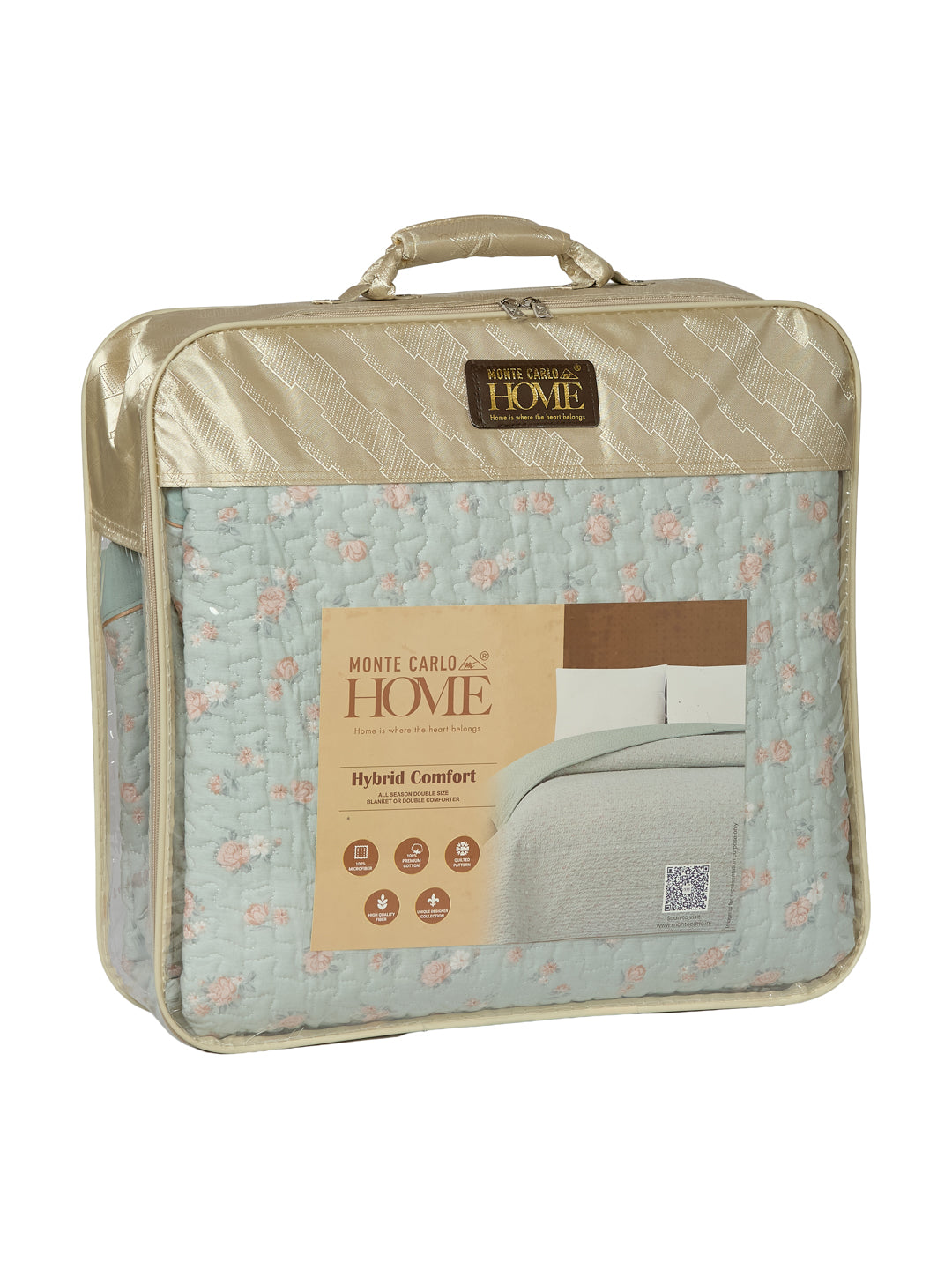 Premium Floral Print King Size 3 Ply 90 GSM Comforter Comfort Collection Weight 2.3 kg