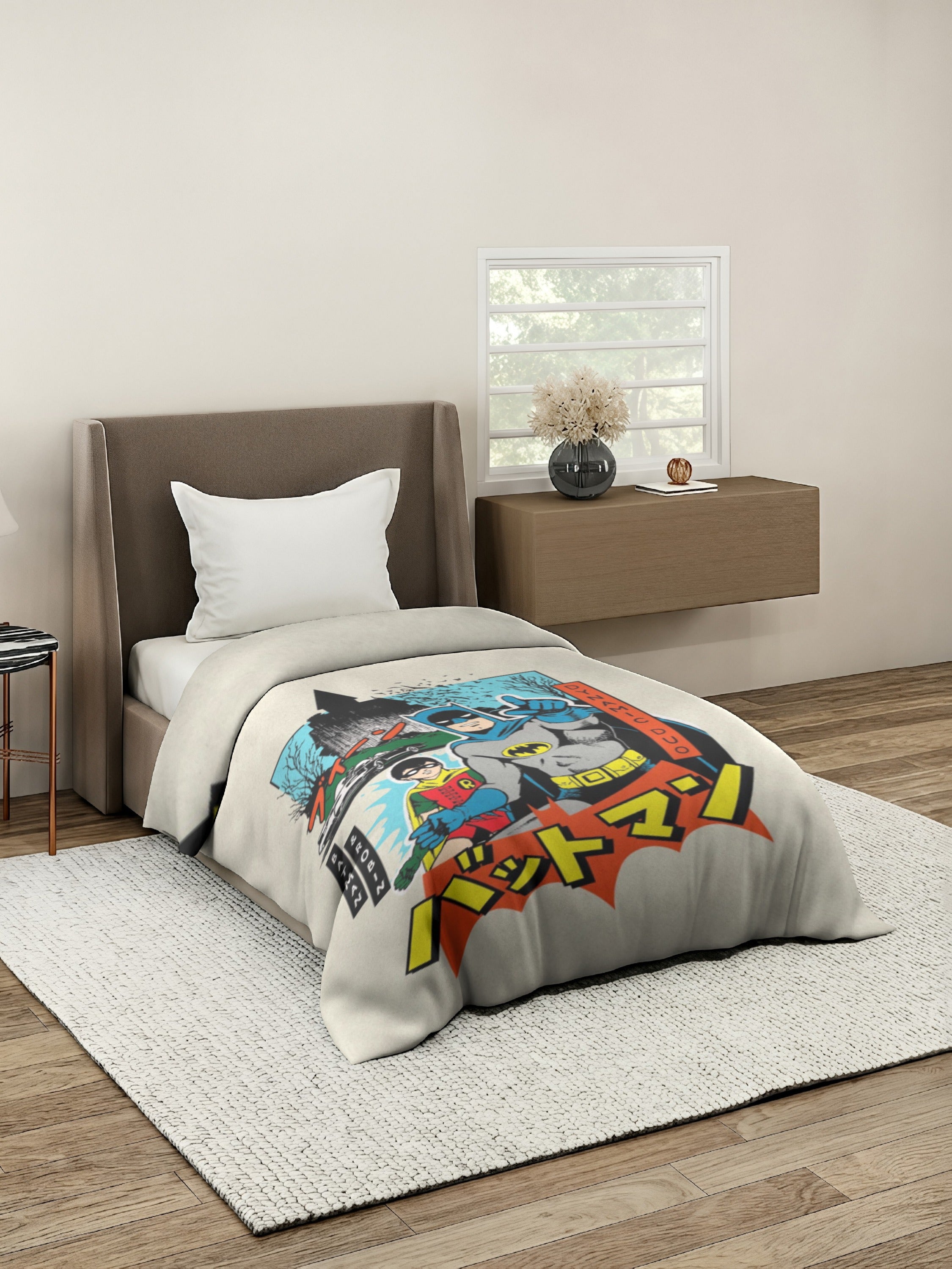 Monte Carlo Plush Cartoon Printed 110 GSM Single Bed Comforter