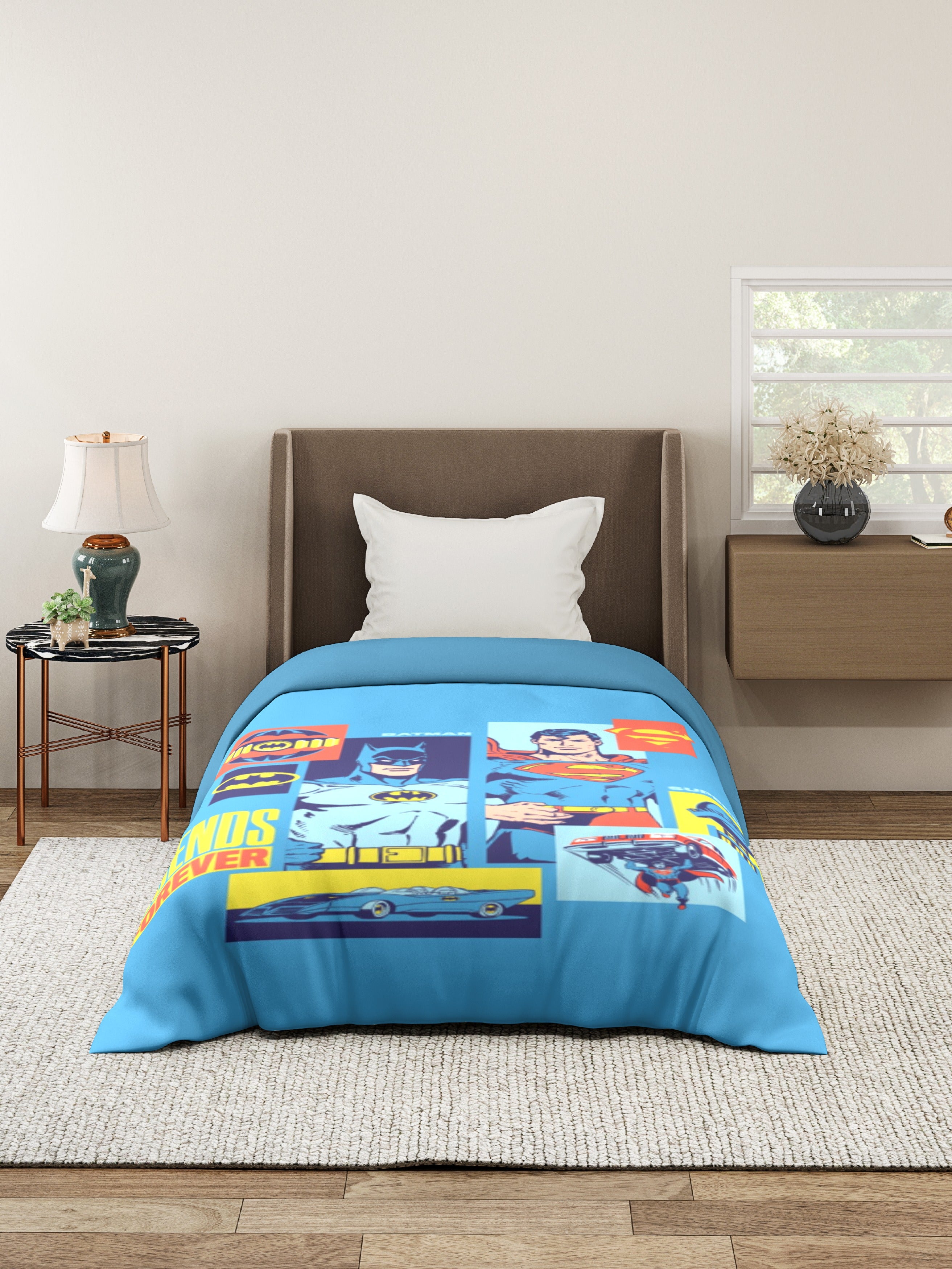 Monte Carlo Plush Cartoon Printed 110 GSM Single Bed Comforter