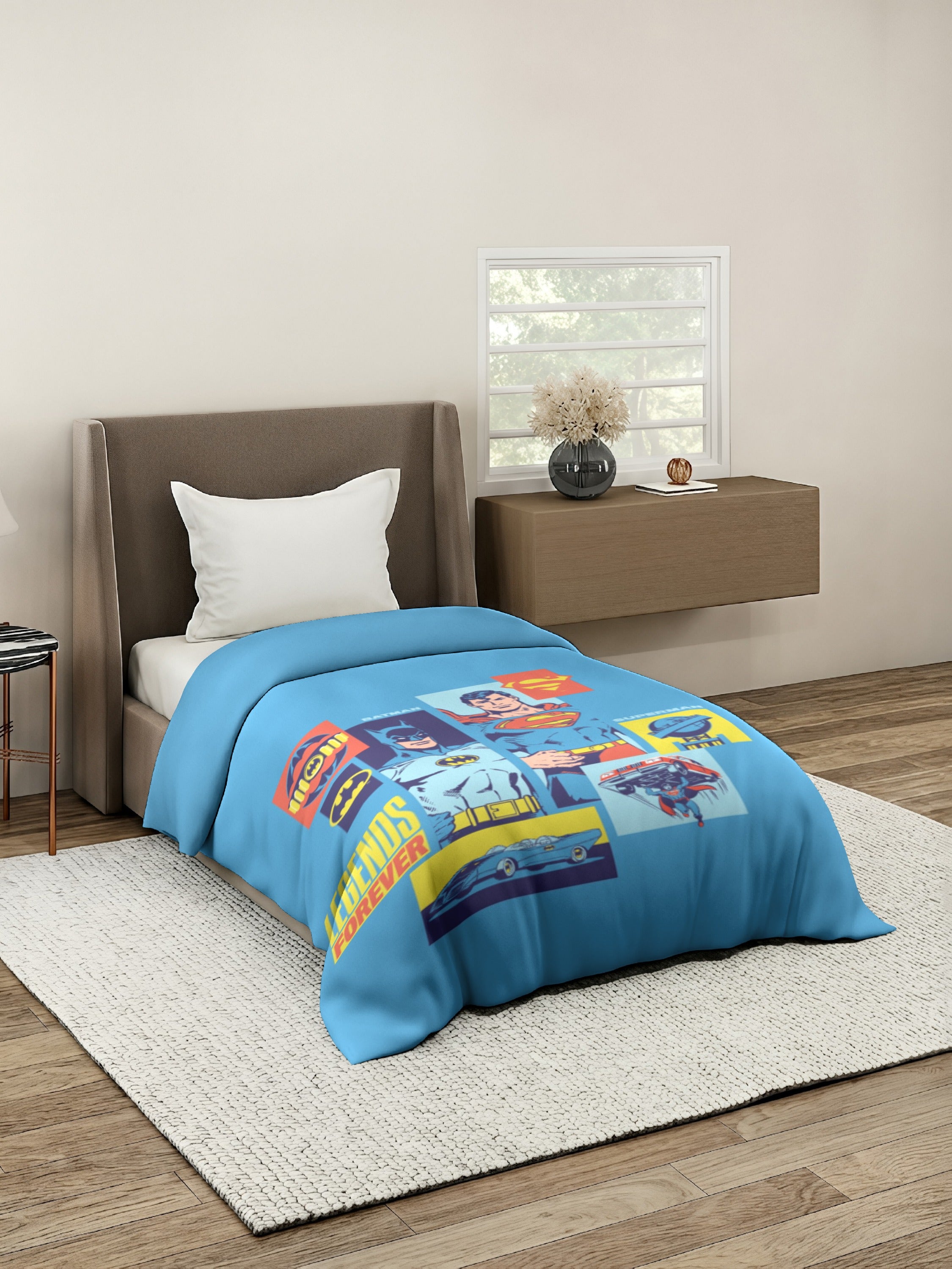 Monte Carlo Plush Cartoon Printed 110 GSM Single Bed Comforter