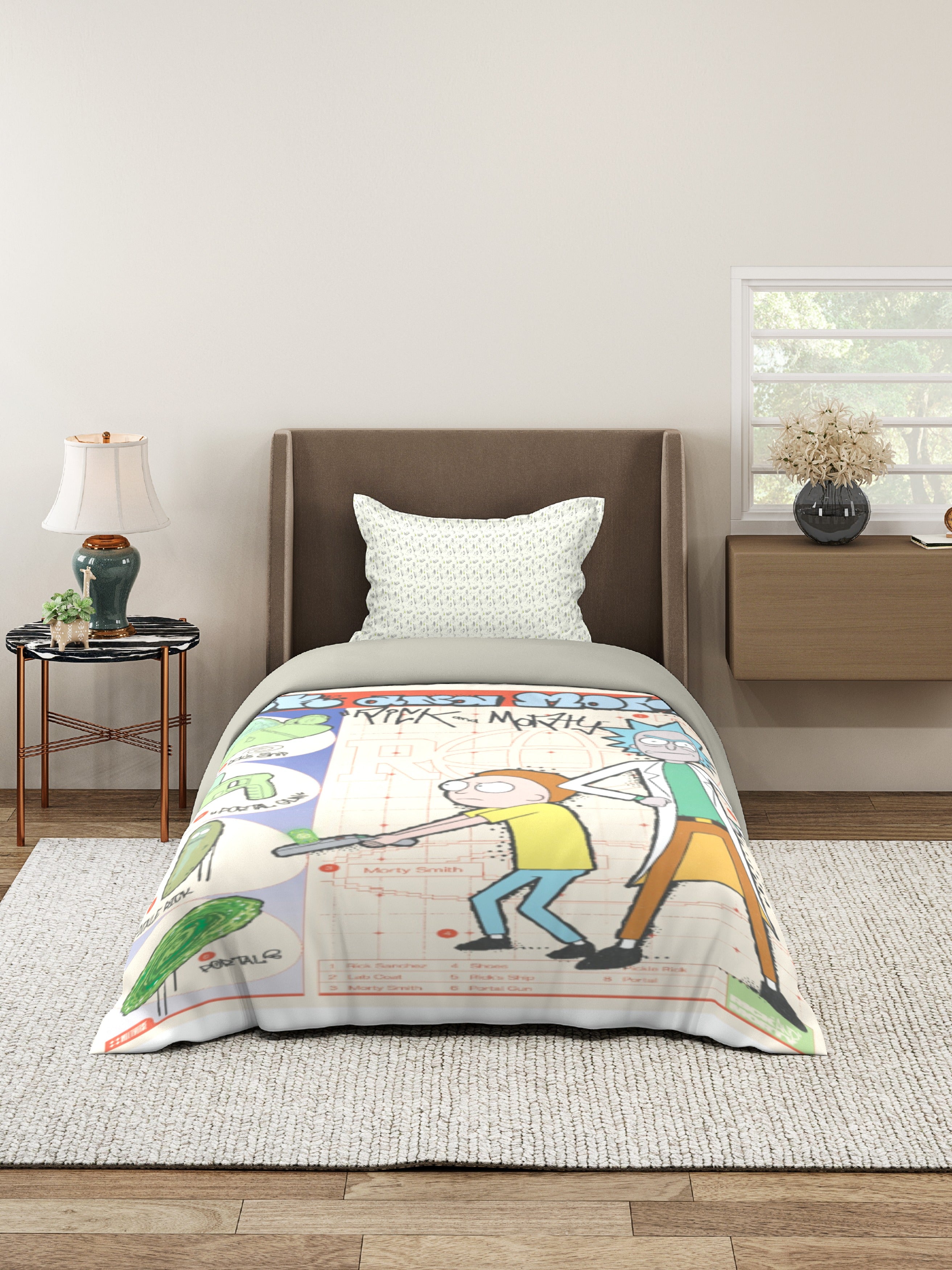 Monte Carlo Kids Plush Batman Printed 3 Pc Bedding Set for Single Bed, 110 GSM