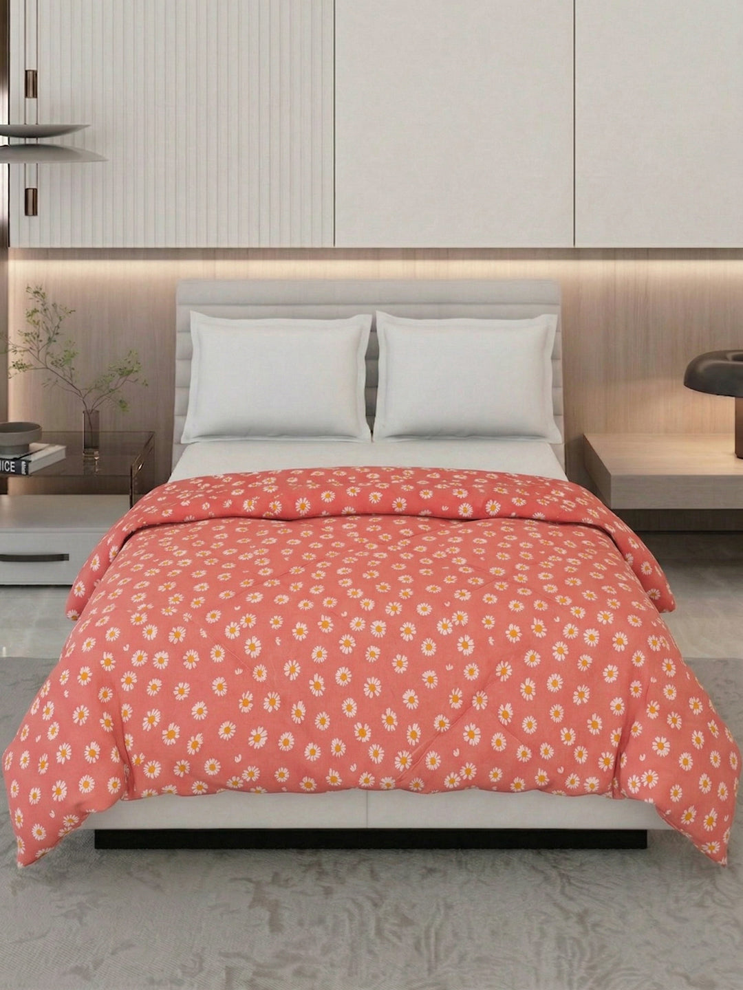 Floral Print Double Bed 3 Ply 105 GSM Comforter Timeless Collection Weight 1.6 kg
