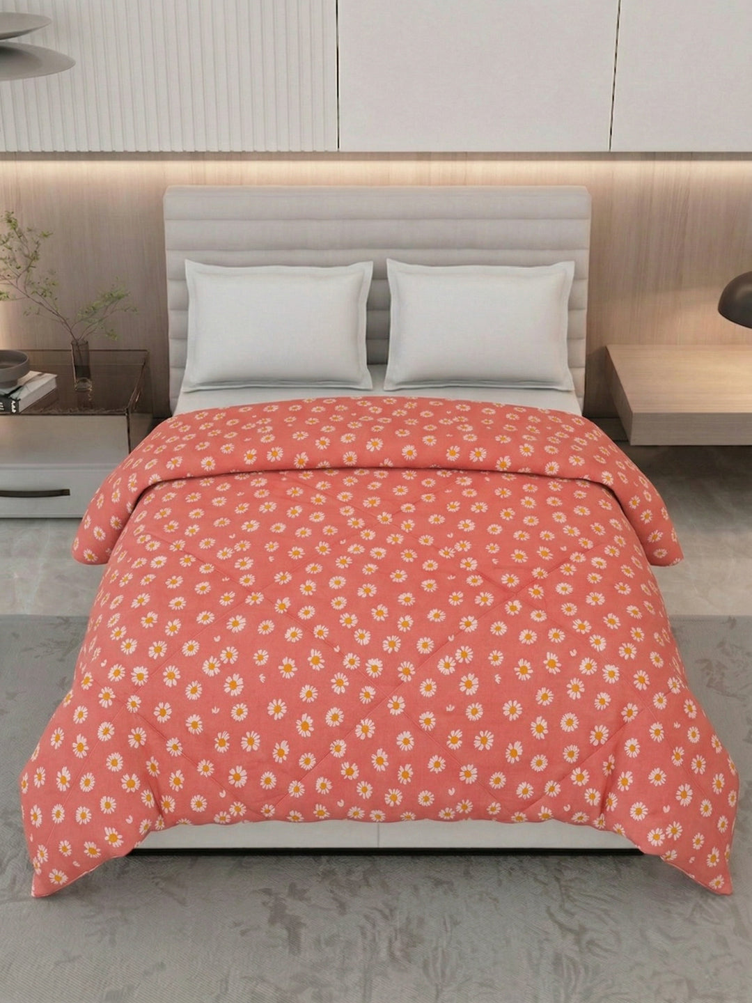 Floral Print Double Bed 3 Ply 105 GSM Comforter Timeless Collection Weight 1.6 kg