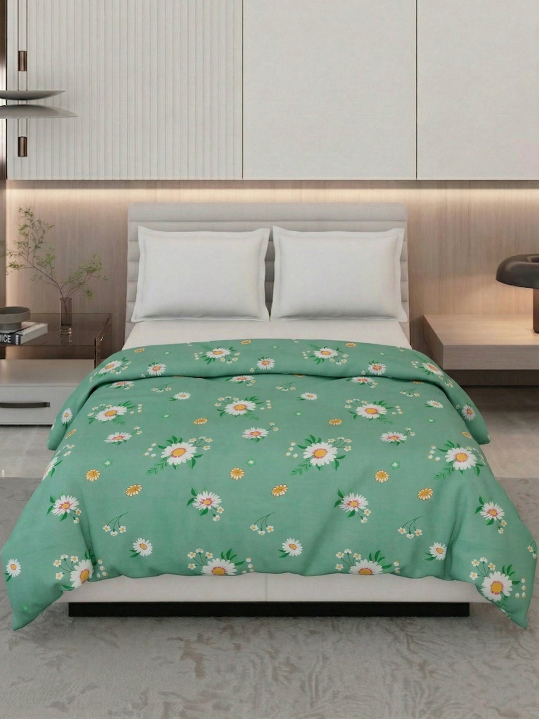Floral Print Double Bed 3 Ply 105 GSM Comforter Timeless Collection Weight 1.6 kg