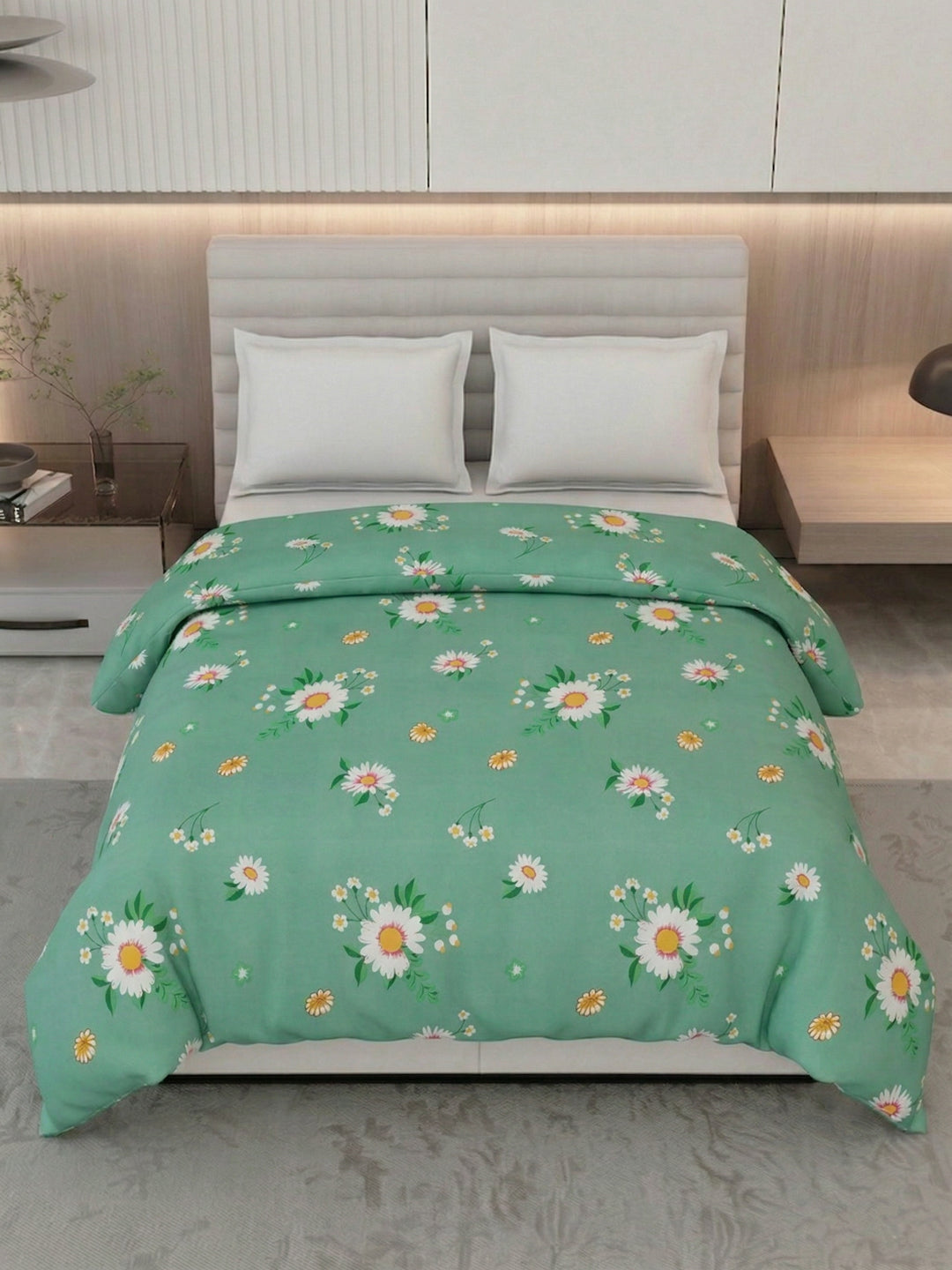 Floral Print Double Bed 3 Ply 105 GSM Comforter Timeless Collection Weight 1.6 kg