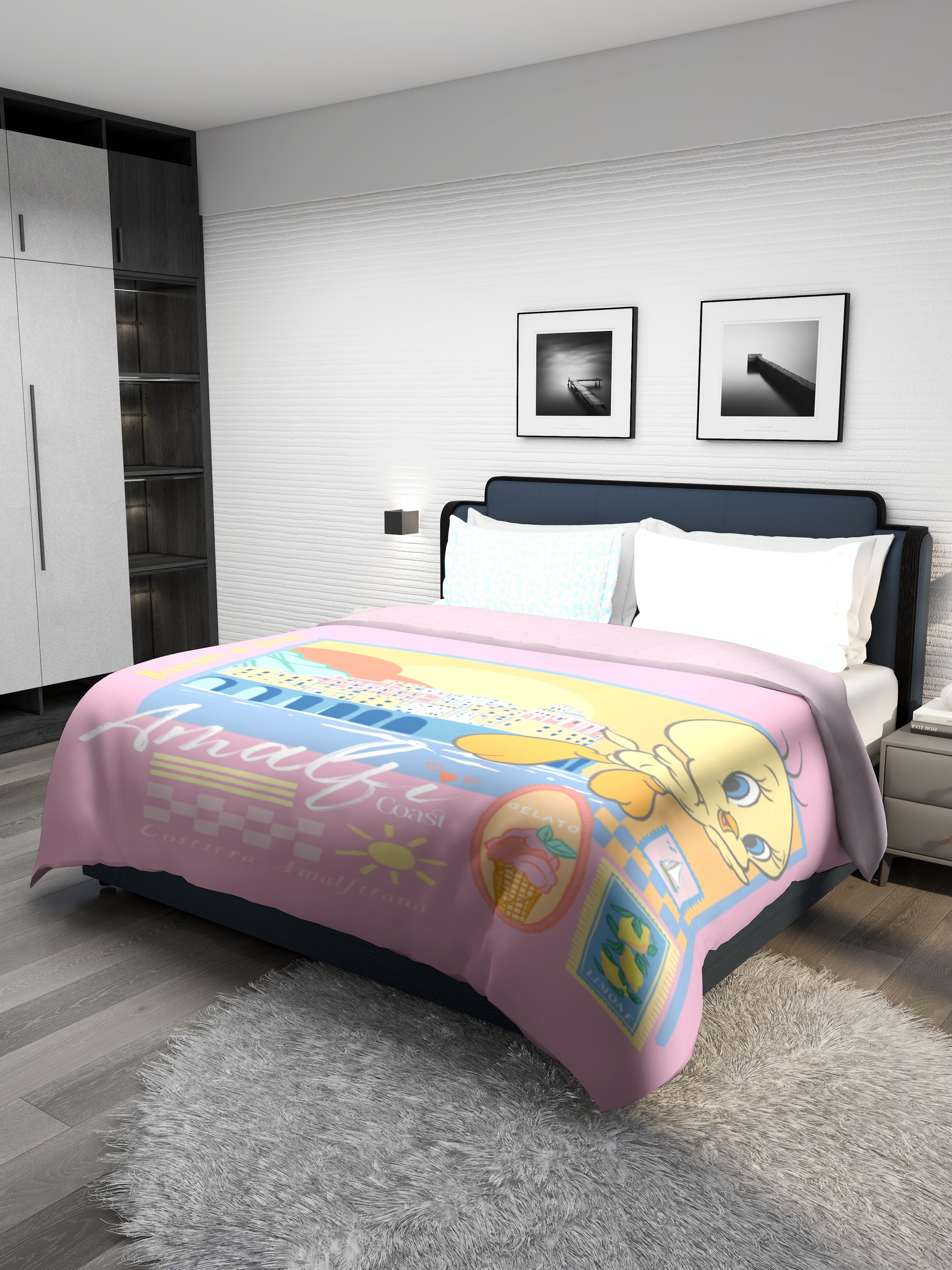 Monte Carlo TOONX Cartoon Printed 110 GSM Double Bed Comforter