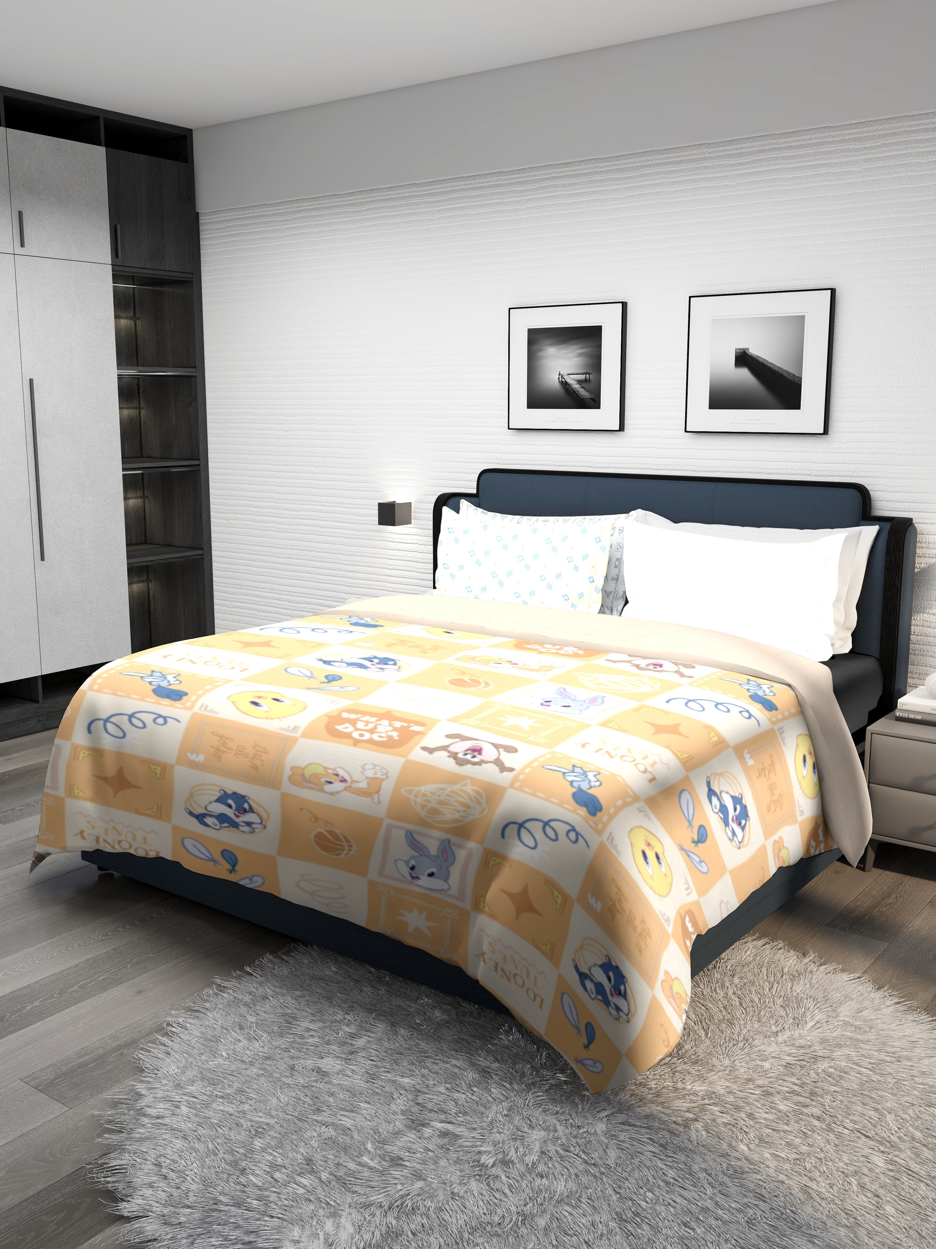 Monte Carlo TOONX Cartoon Printed 110 GSM Double Bed Comforter
