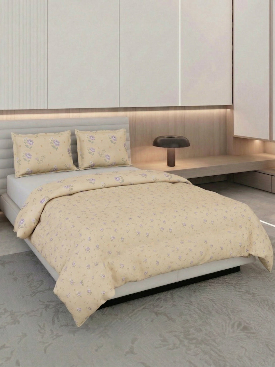 Premium Floral Print Double Bed 3 Ply 100 GSM Comforter Classique Warm Hug Collection Weight 2.5 kg