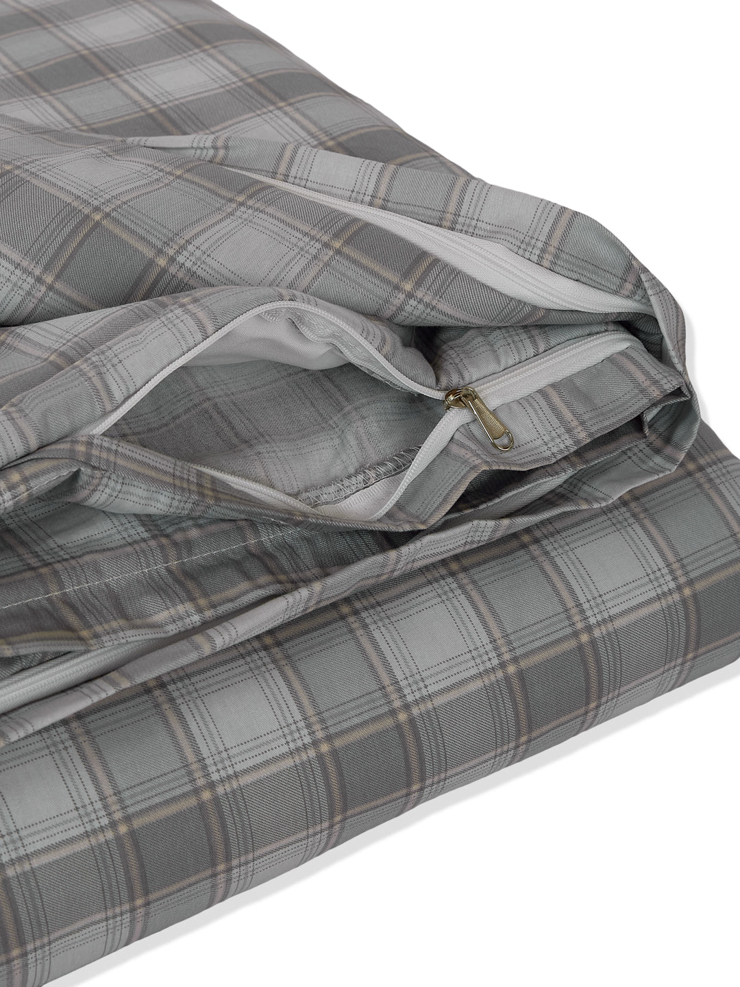 Premium Checked Double Bed 3 Ply 100 GSM Comforter Classique Warm Hug Collection Weight 2.5 kg