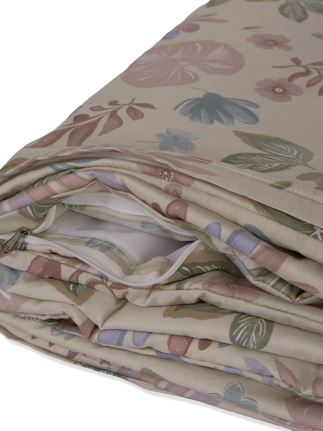 Premium Leaf Print Double Bed 3 Ply 100 GSM Comforter Classique Warm Hug Collection Weight 2.5 kg