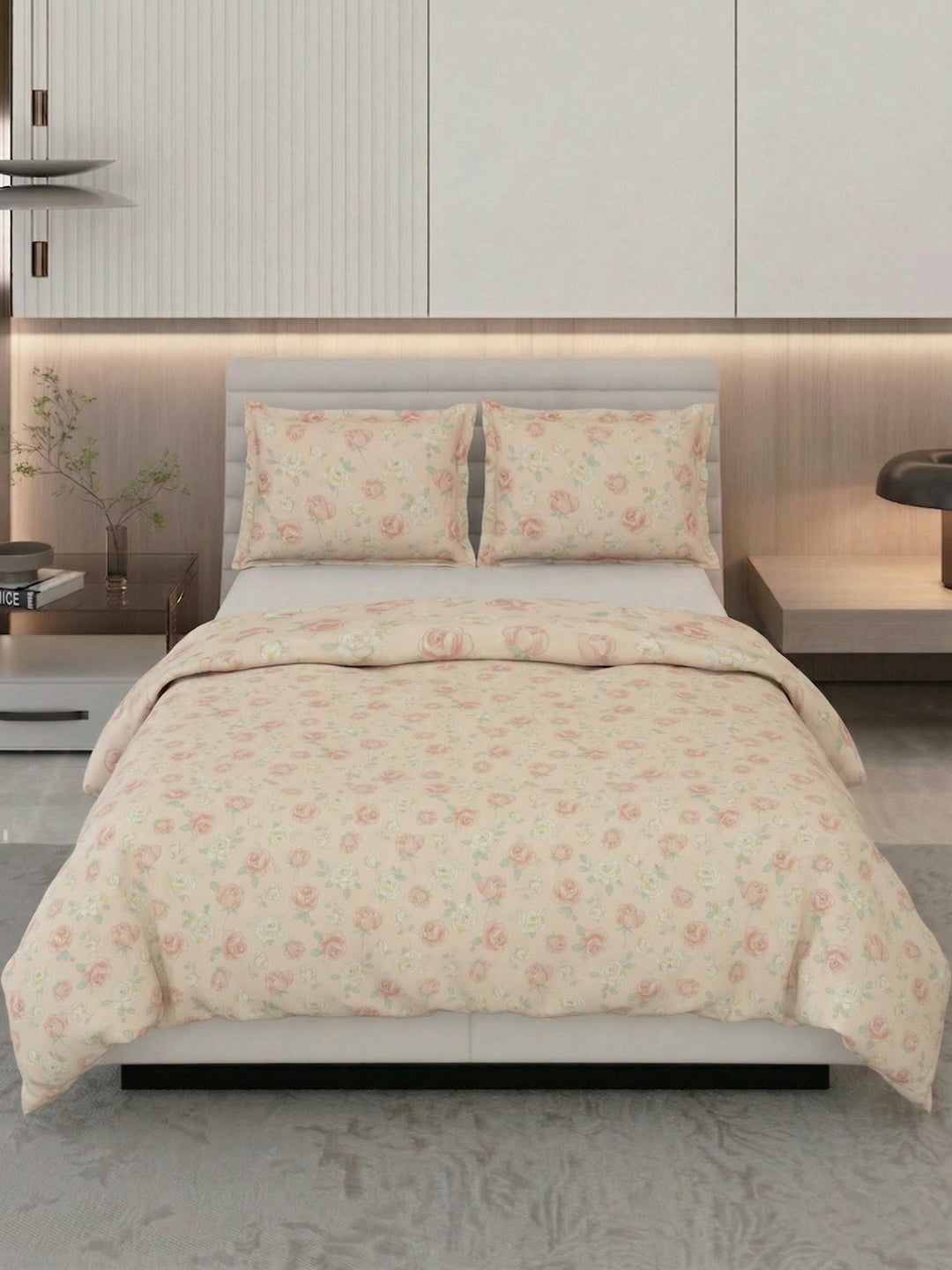 Premium Floral Print Double Bed 3 Ply 100 GSM Comforter Classique Warm Hug Collection Weight 2.5 kg
