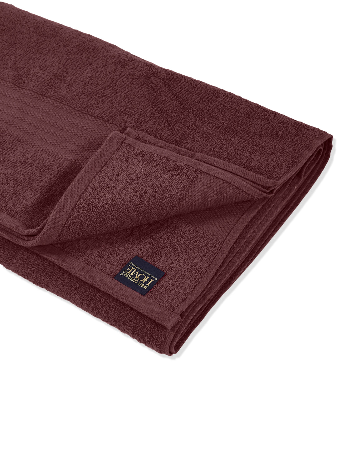 Maroon Pure Cotton Solid 380 GSM Car Towel 1 Piece (Jazz Collection)