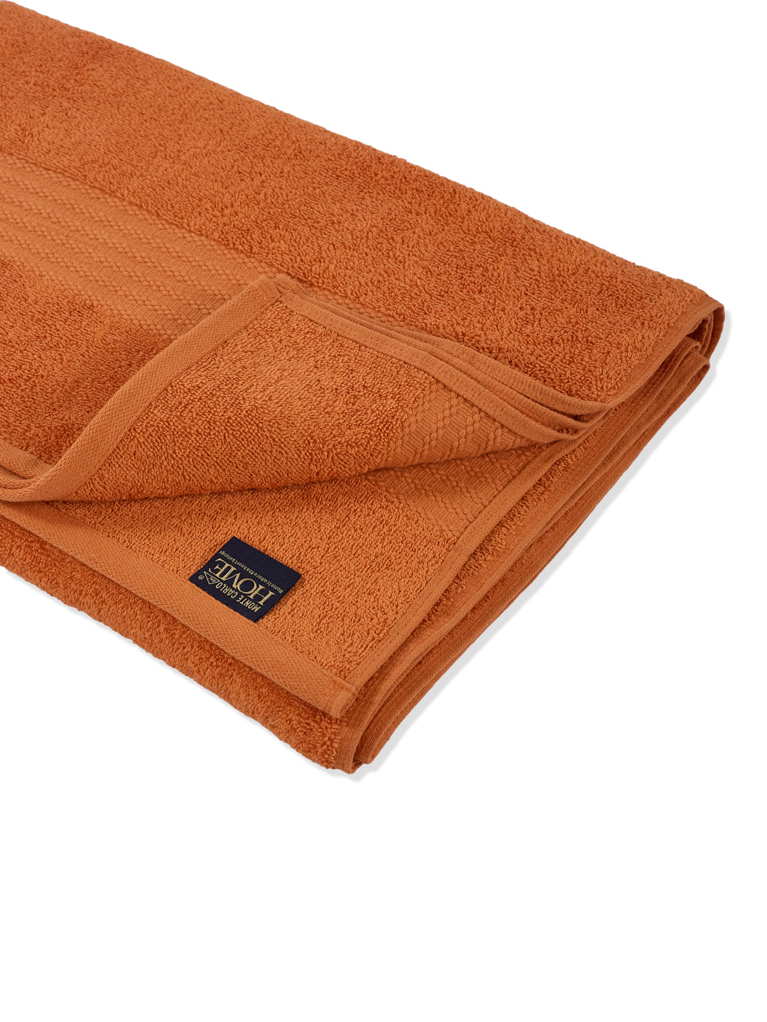 Orange Pure Cotton Solid 380 GSM Car Towel 1 Piece (Jazz Collection)