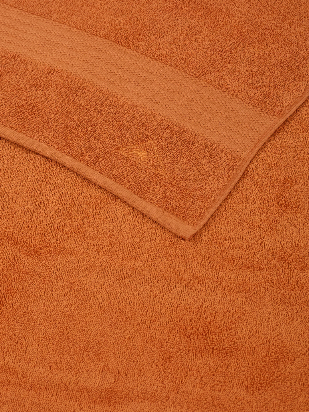 Orange Pure Cotton Solid 380 GSM Car Towel 1 Piece (Jazz Collection)