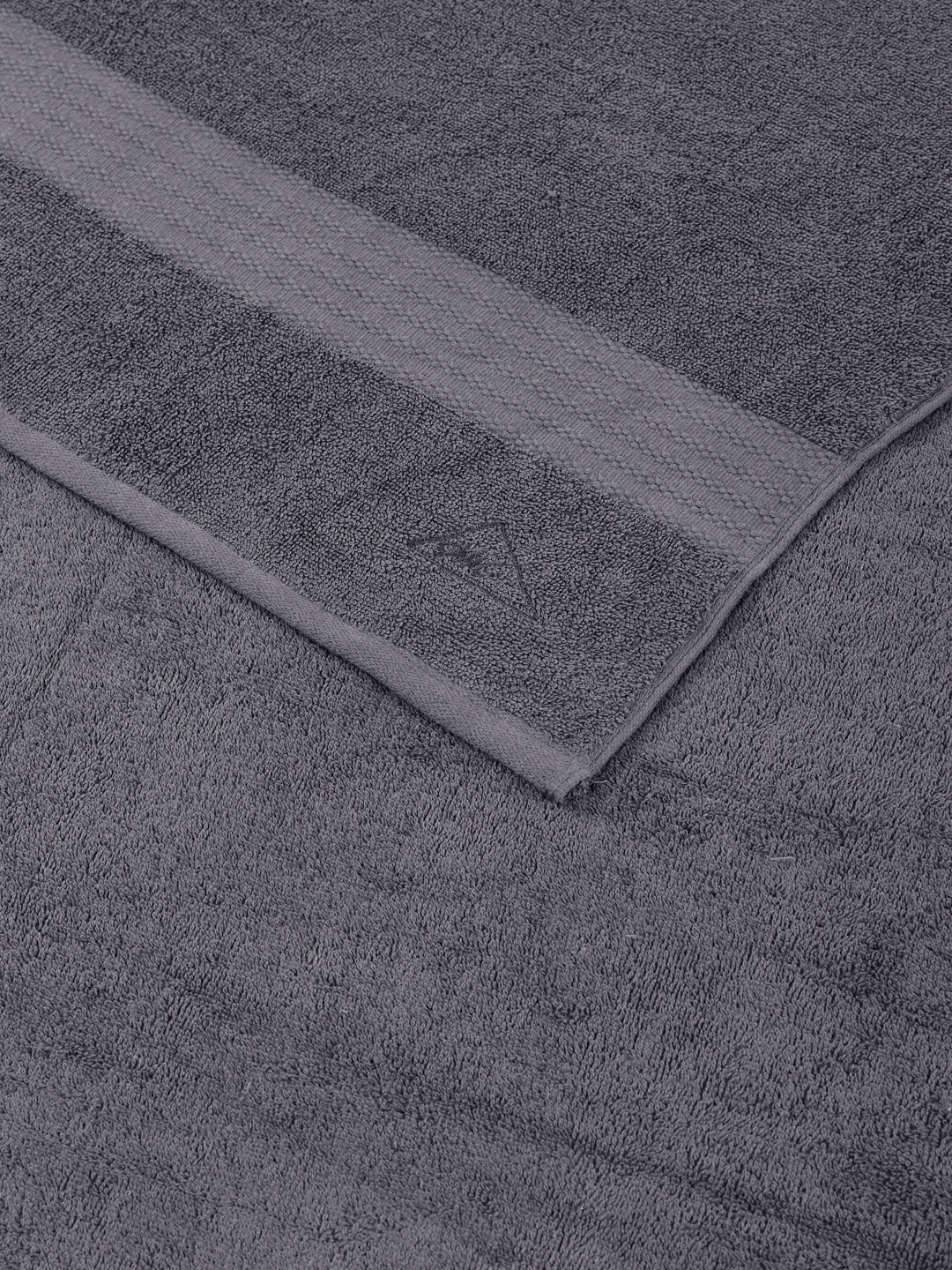 Grey Pure Cotton Solid 380 GSM Car Towel 1 Piece (Jazz Collection)