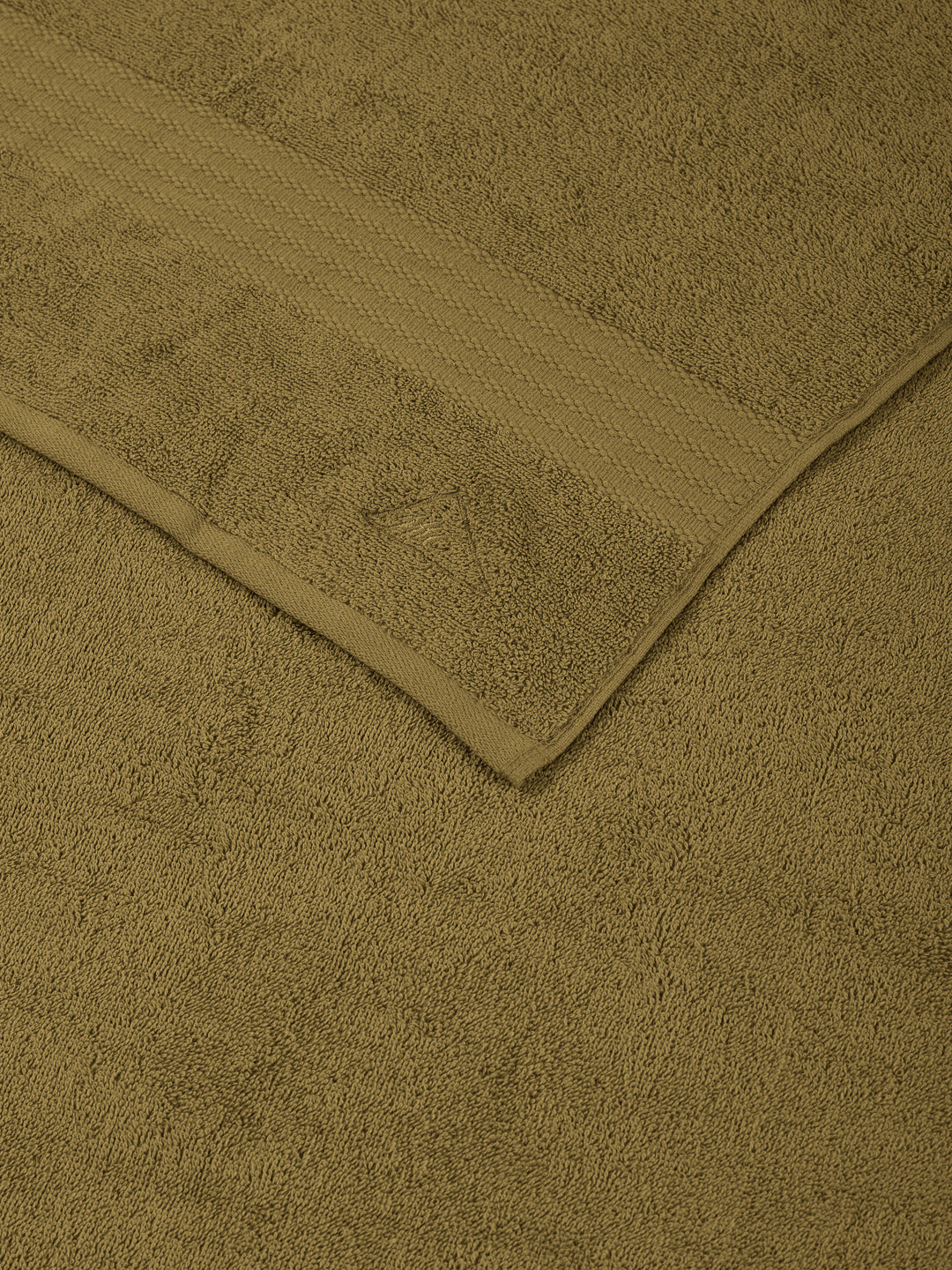 Khaki Pure Cotton Solid 380 GSM Car Towel 1 Piece (Jazz Collection)