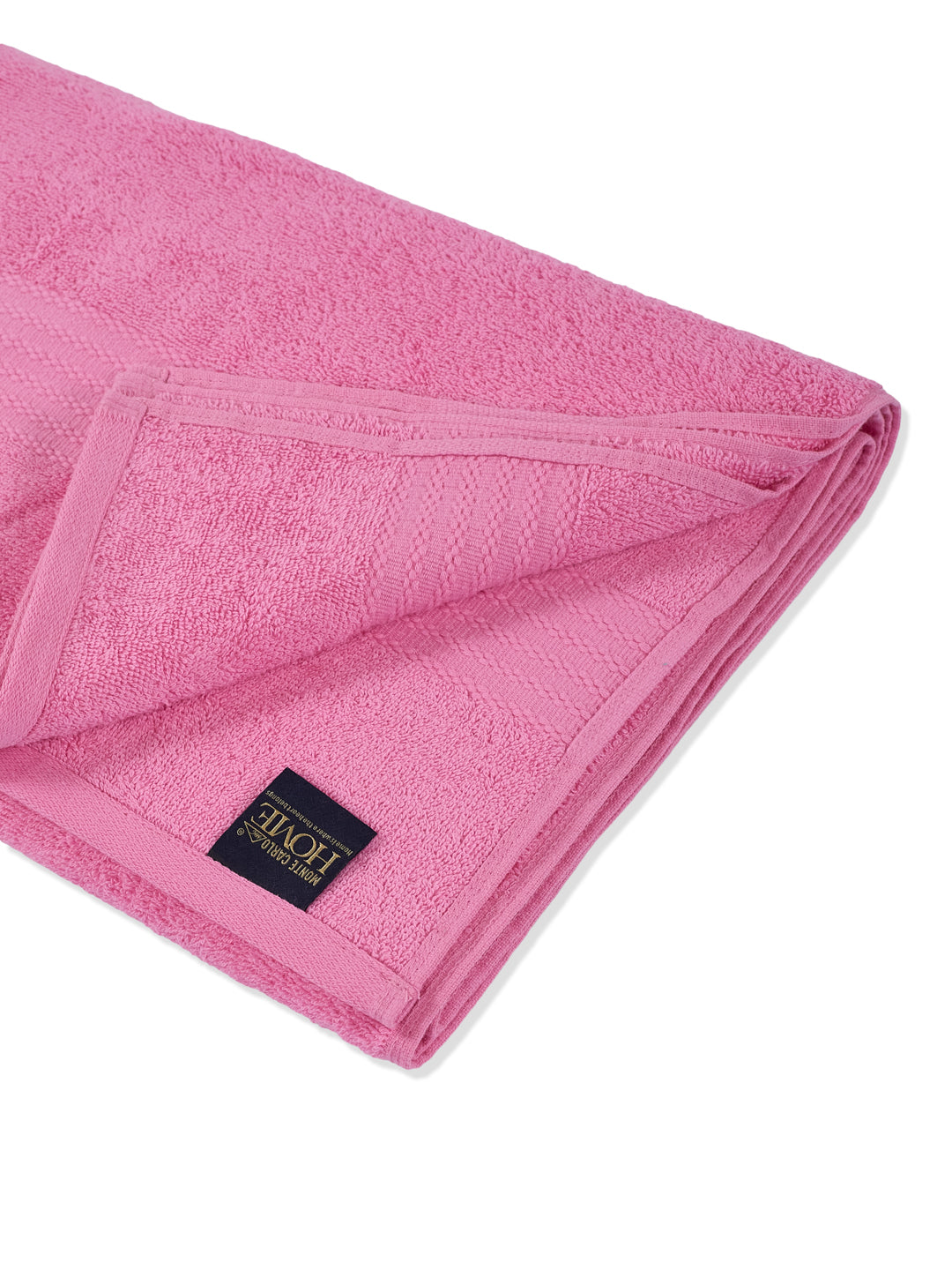 Pink Pure Cotton Solid 380 GSM Car Towel 1 Piece (Jazz Collection)