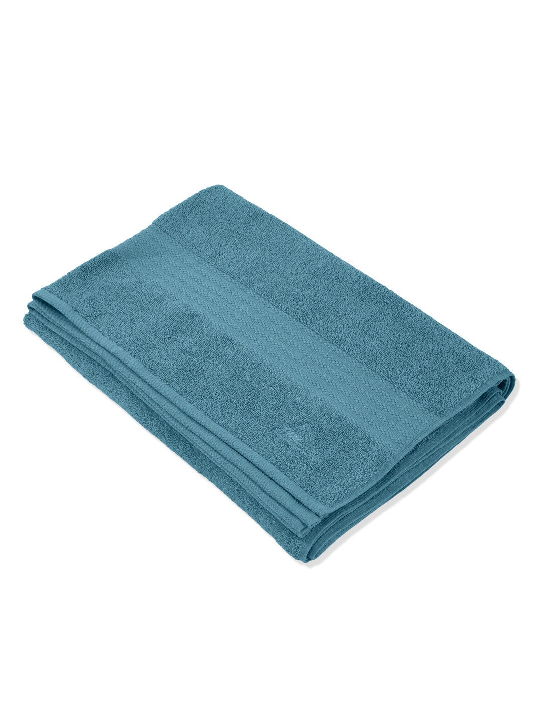 Blue Pure Cotton Solid 380 GSM Car Towel 1 Piece (Jazz Collection)