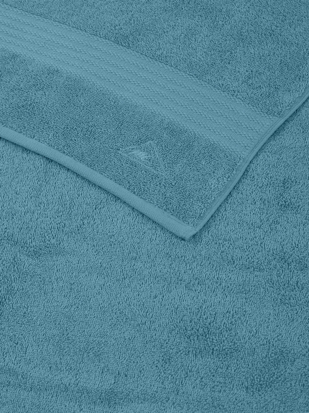 Blue Pure Cotton Solid 380 GSM Car Towel 1 Piece (Jazz Collection)