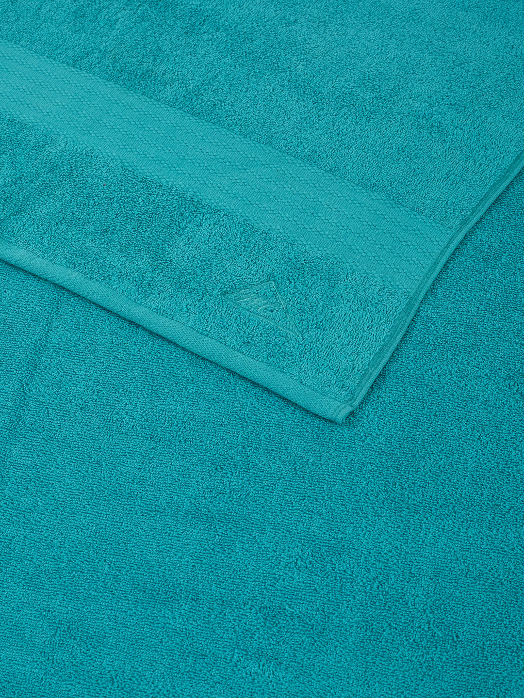 Blue Pure Cotton Solid 380 GSM Car Towel 1 Piece (Jazz Collection)
