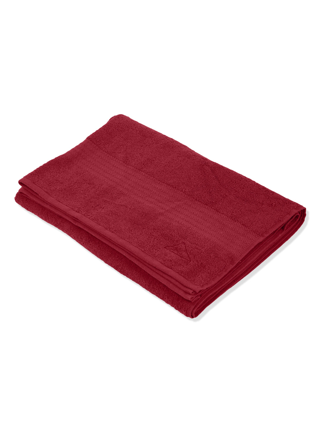 Maroon Pure Cotton Solid 380 GSM Car Towel 1 Piece (Jazz Collection)