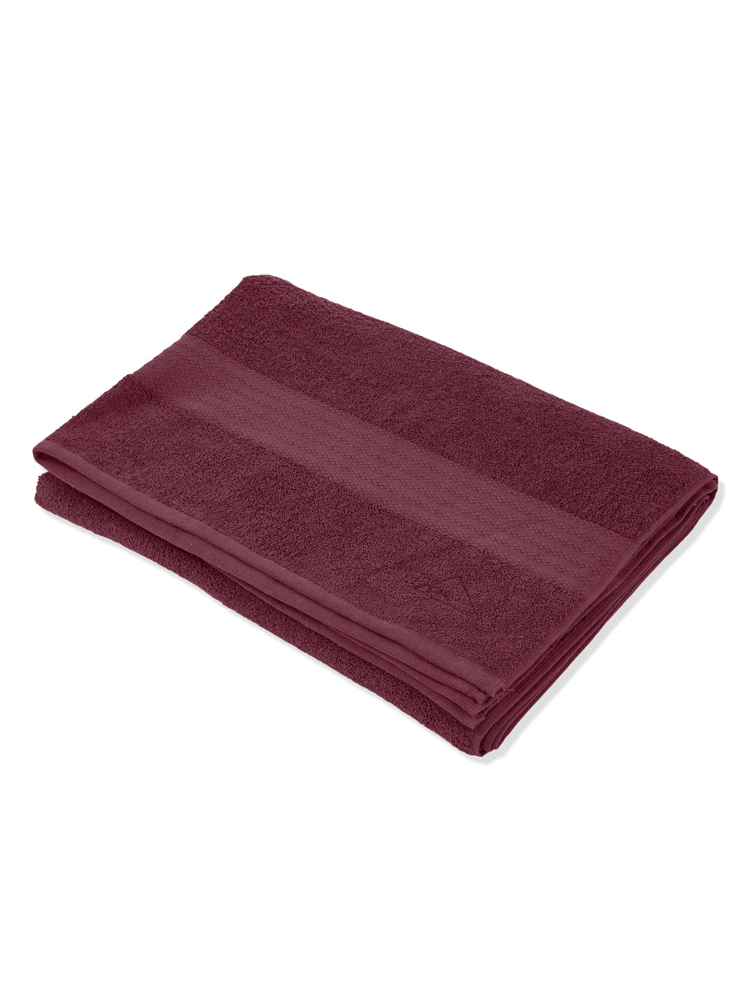 Maroon Pure Cotton Solid 380 GSM Car Towel 1 Piece (Jazz Collection)