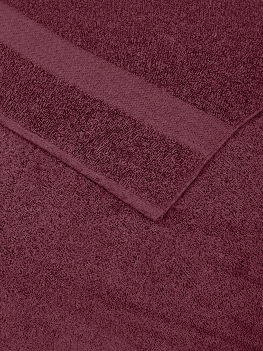 Maroon Pure Cotton Solid 380 GSM Car Towel 1 Piece (Jazz Collection)