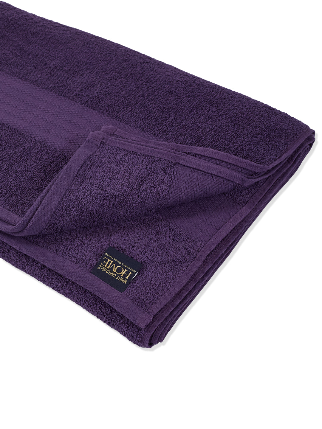 Purple Pure Cotton Solid 380 GSM Car Towel 1 Piece (Jazz Collection)